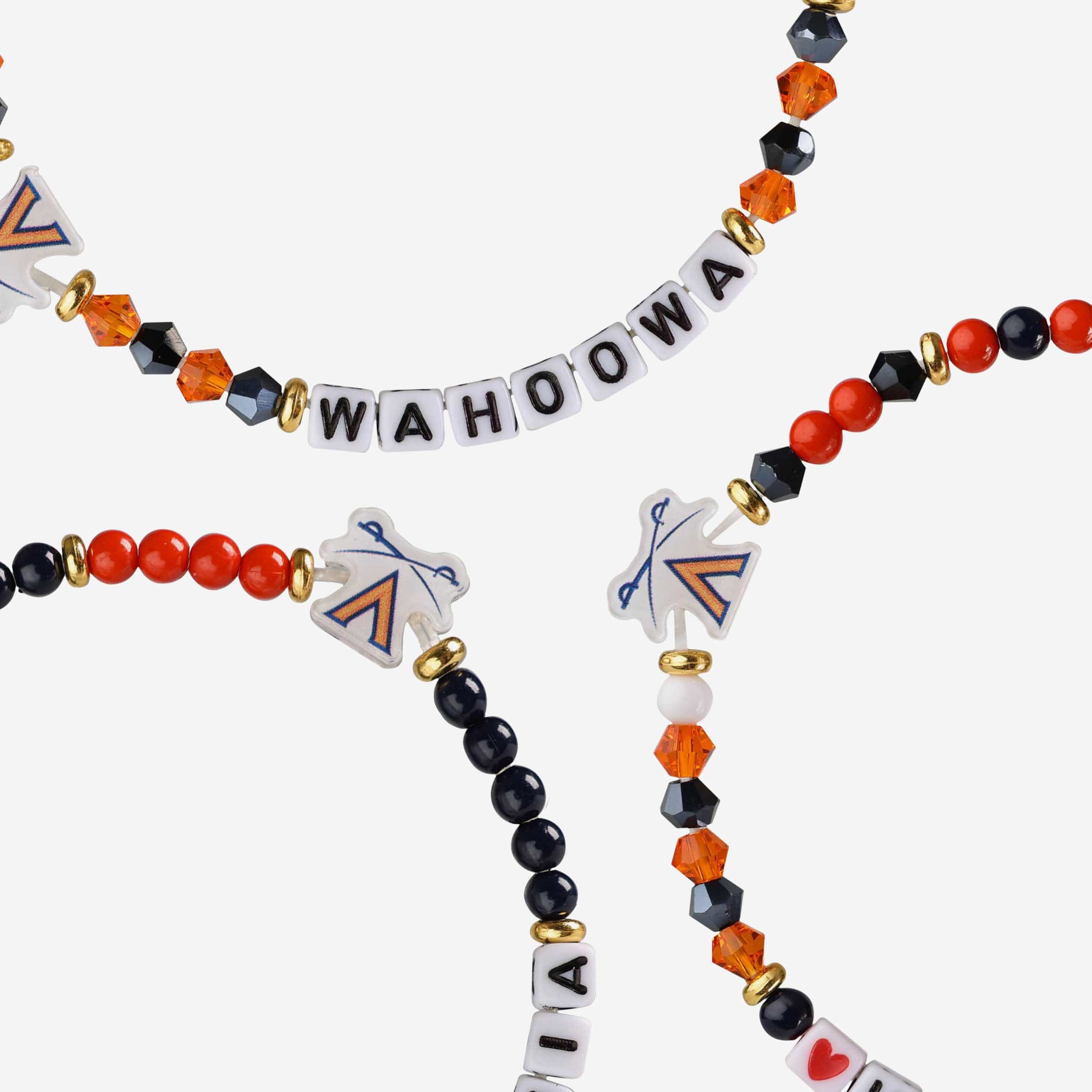 Virginia Cavaliers 3 Pack Friendship Bracelet - Image 2
