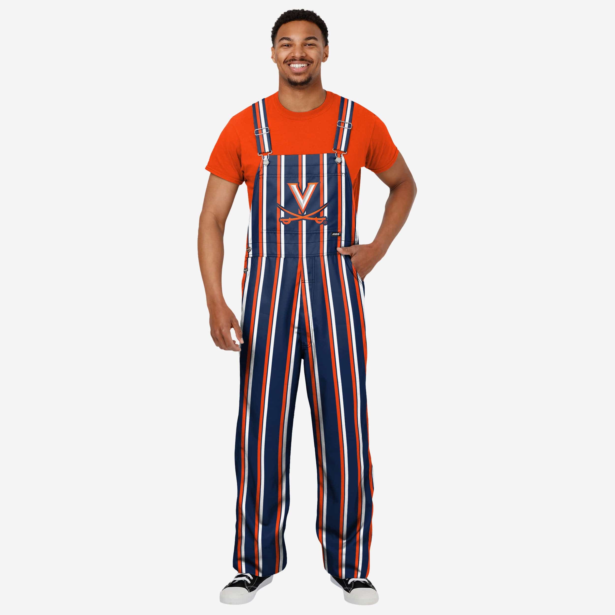 Virginia Cavaliers Mens Sideline Spirit Bib Overalls