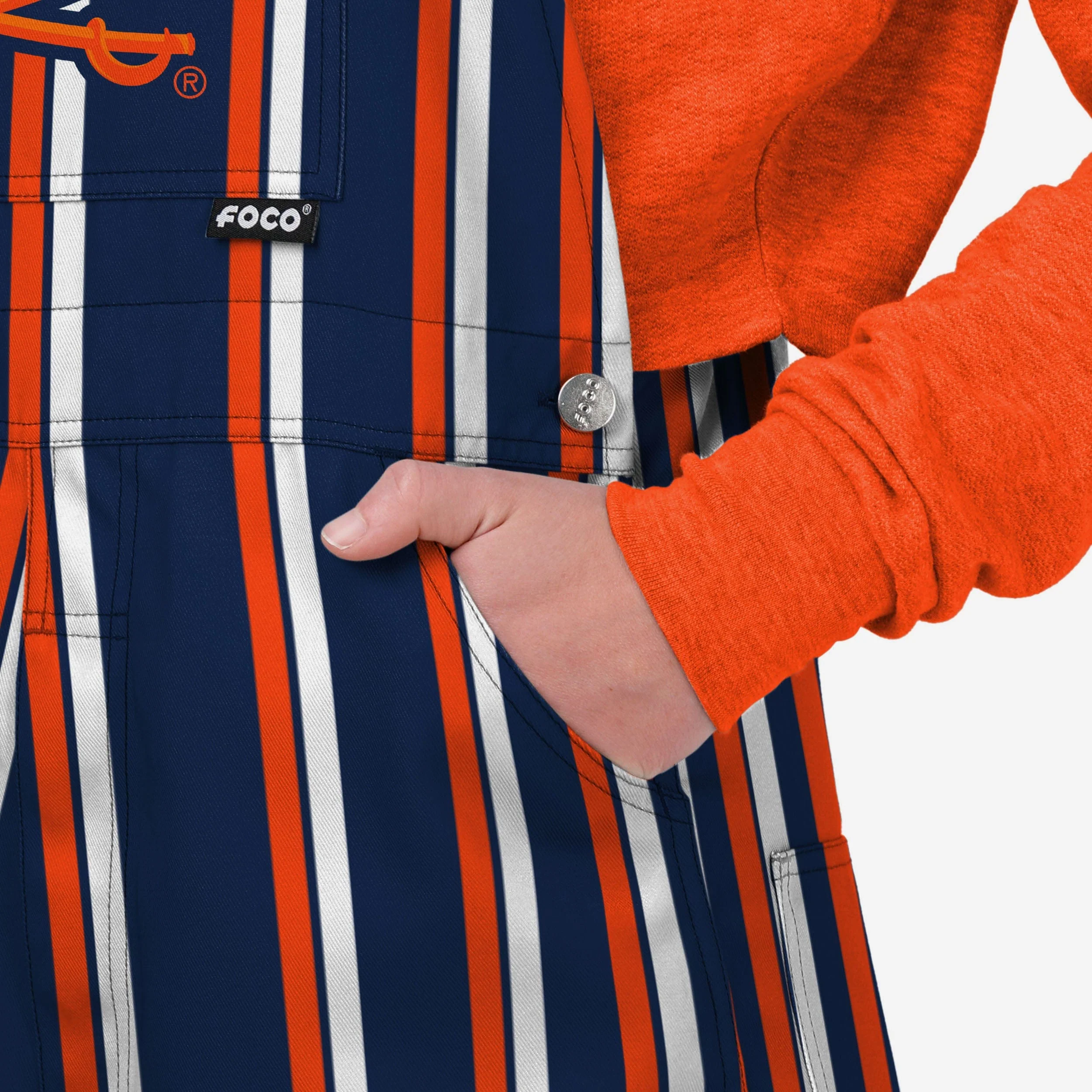 Virginia Cavaliers Womens Sideline Spirit Bib Overalls - Image 5