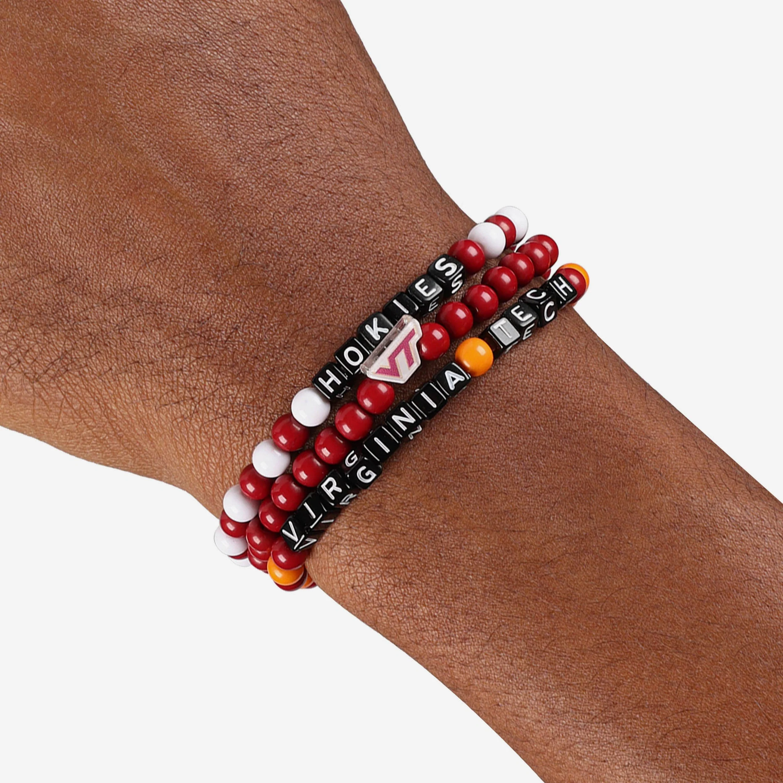 Virginia Tech Hokies 3 Pack Beaded Friendship Bracelet - Image 4