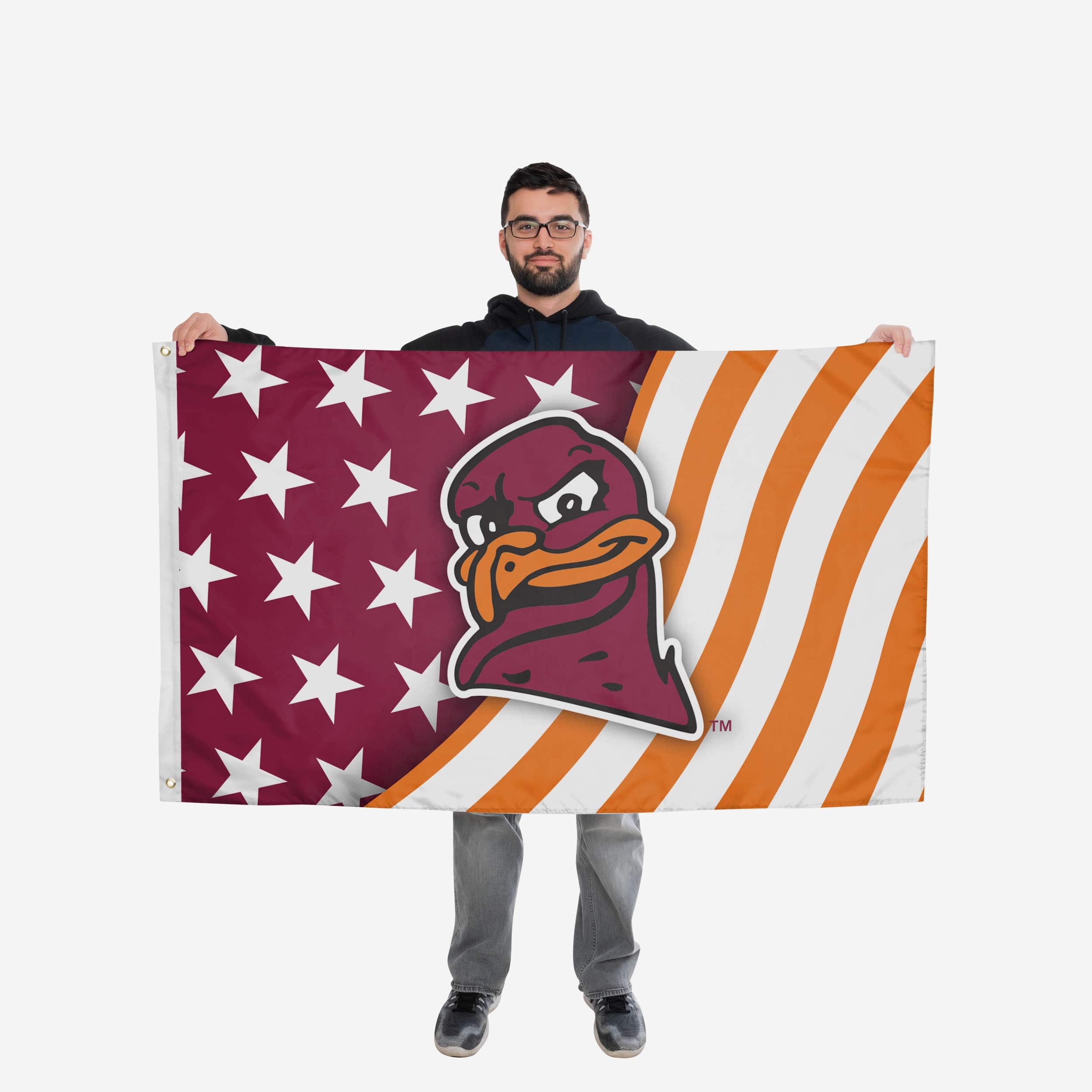 Virginia Tech Hokies Americana Horizontal Flag - Image 2