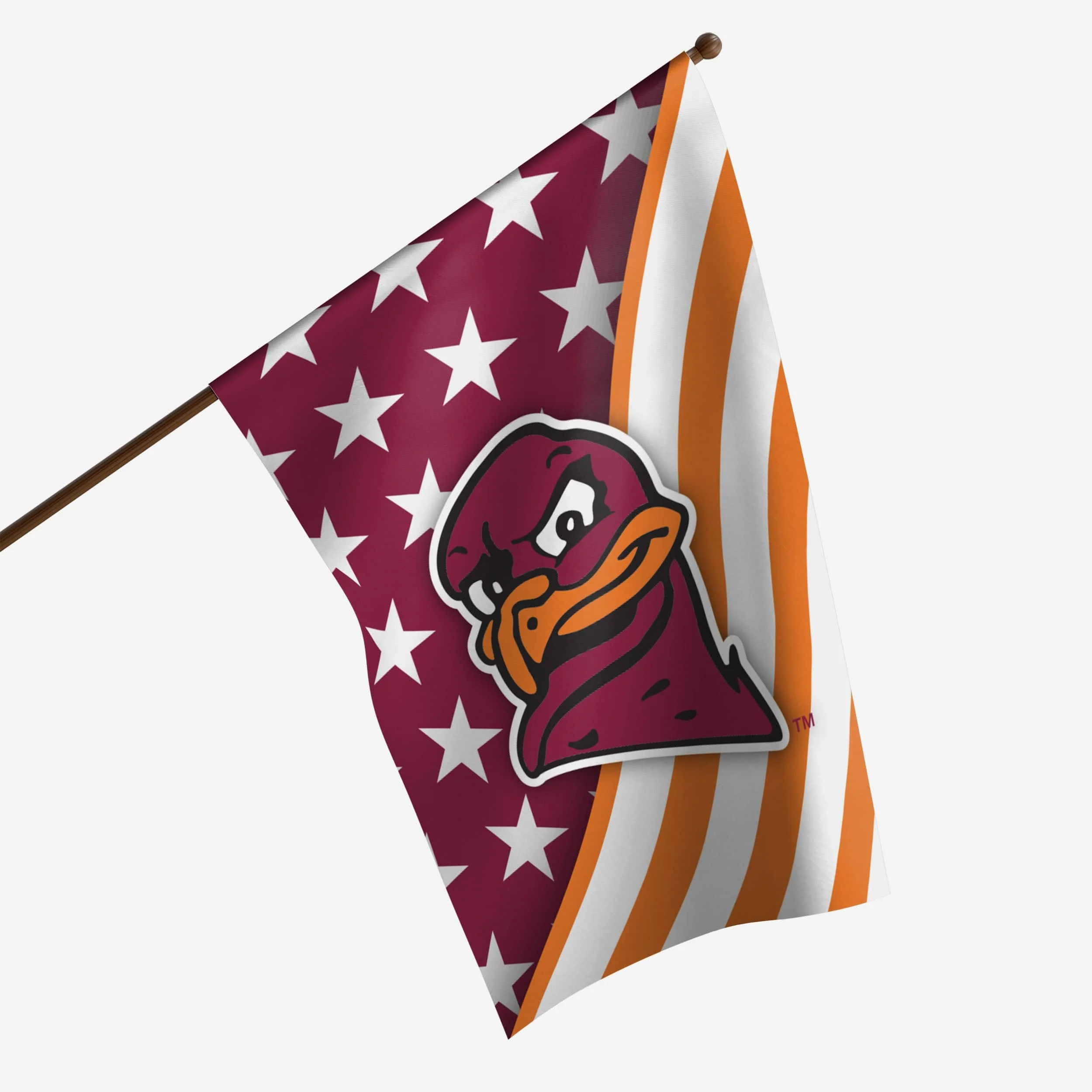 Virginia Tech Hokies Americana Vertical Flag