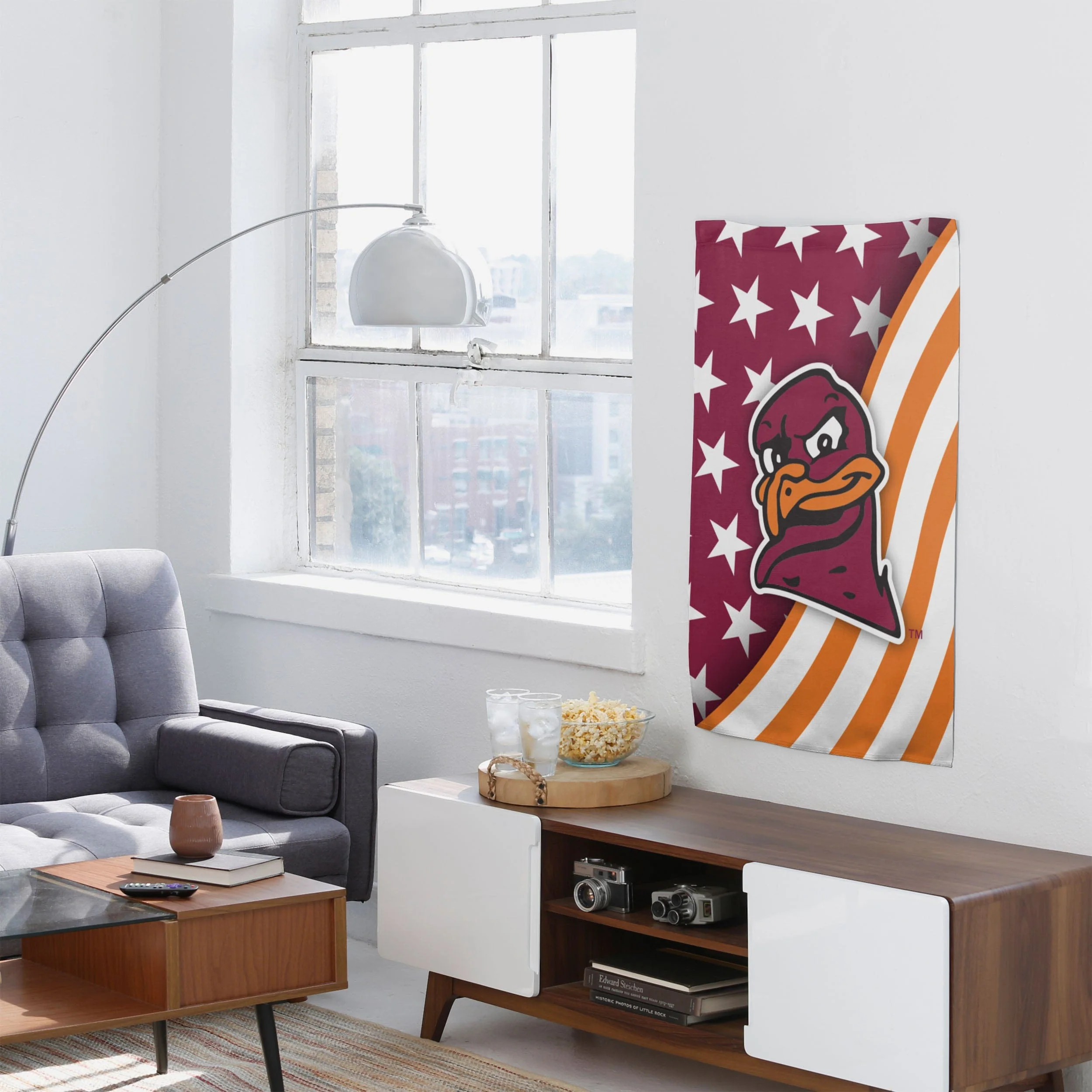 Virginia Tech Hokies Americana Vertical Flag - Image 4