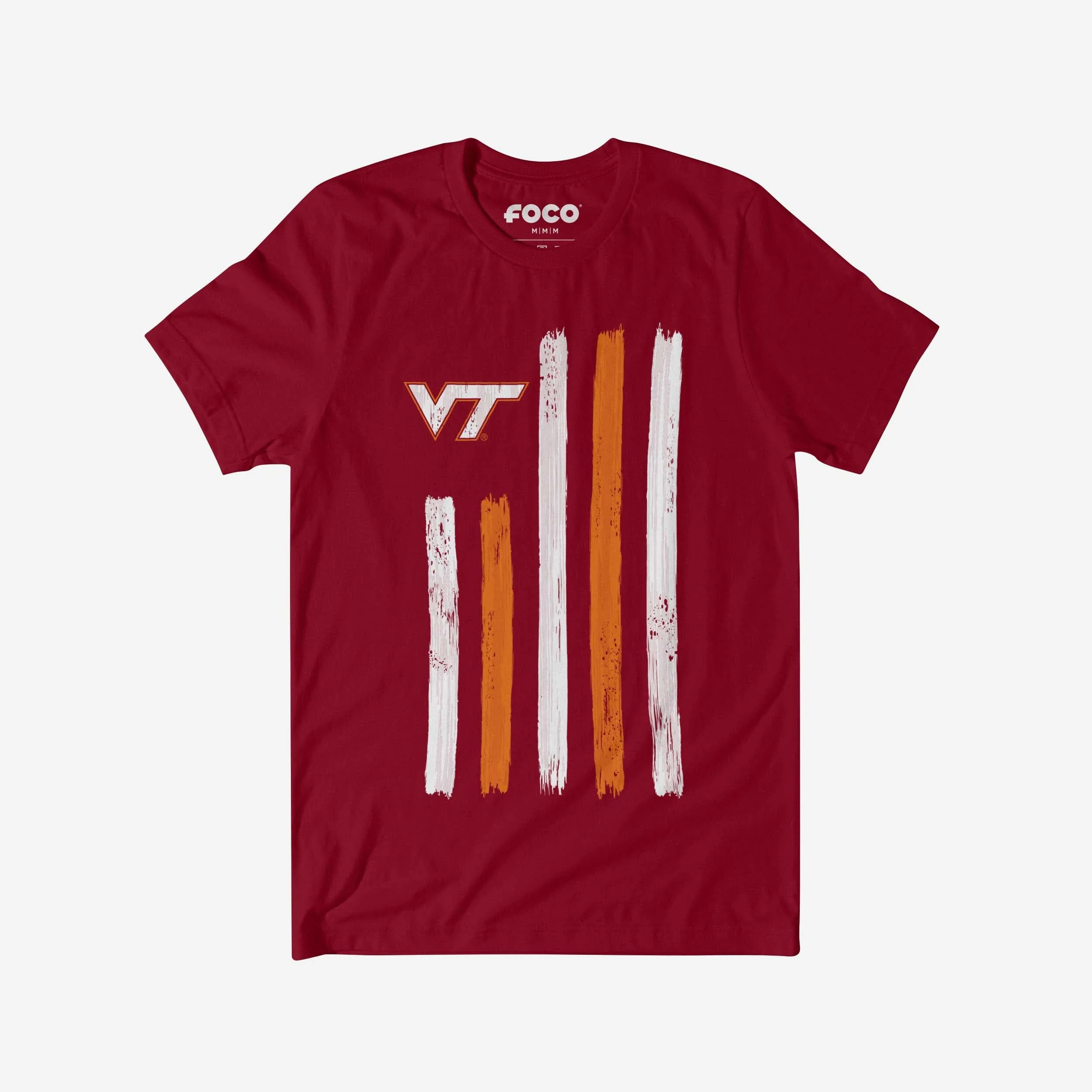 Virginia Tech Hokies Brushstroke Flag T-Shirt