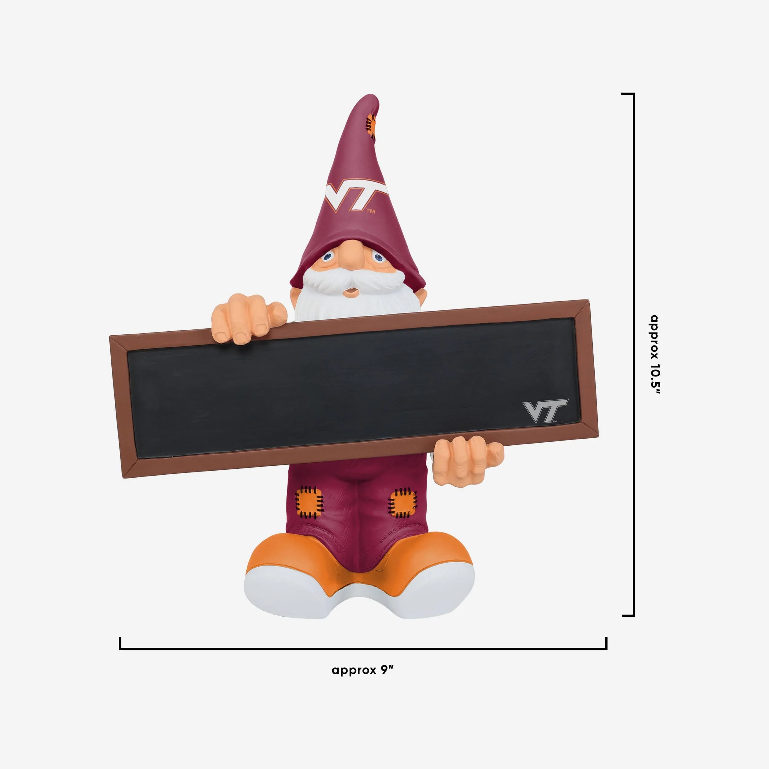 Virginia Tech Hokies Chalkboard Sign Gnome - Image 4