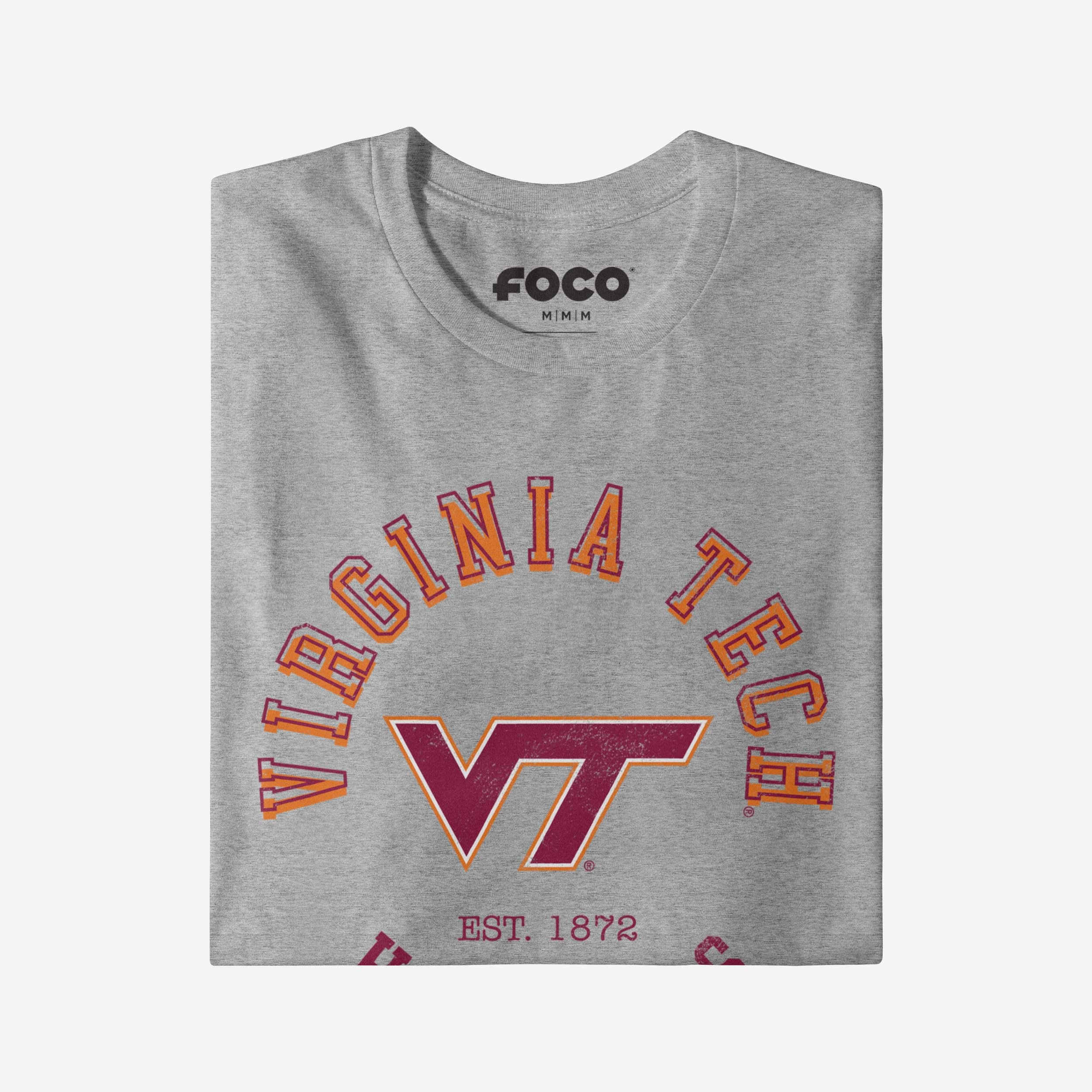 Virginia Tech Hokies Circle Vintage T-Shirt - Image 4
