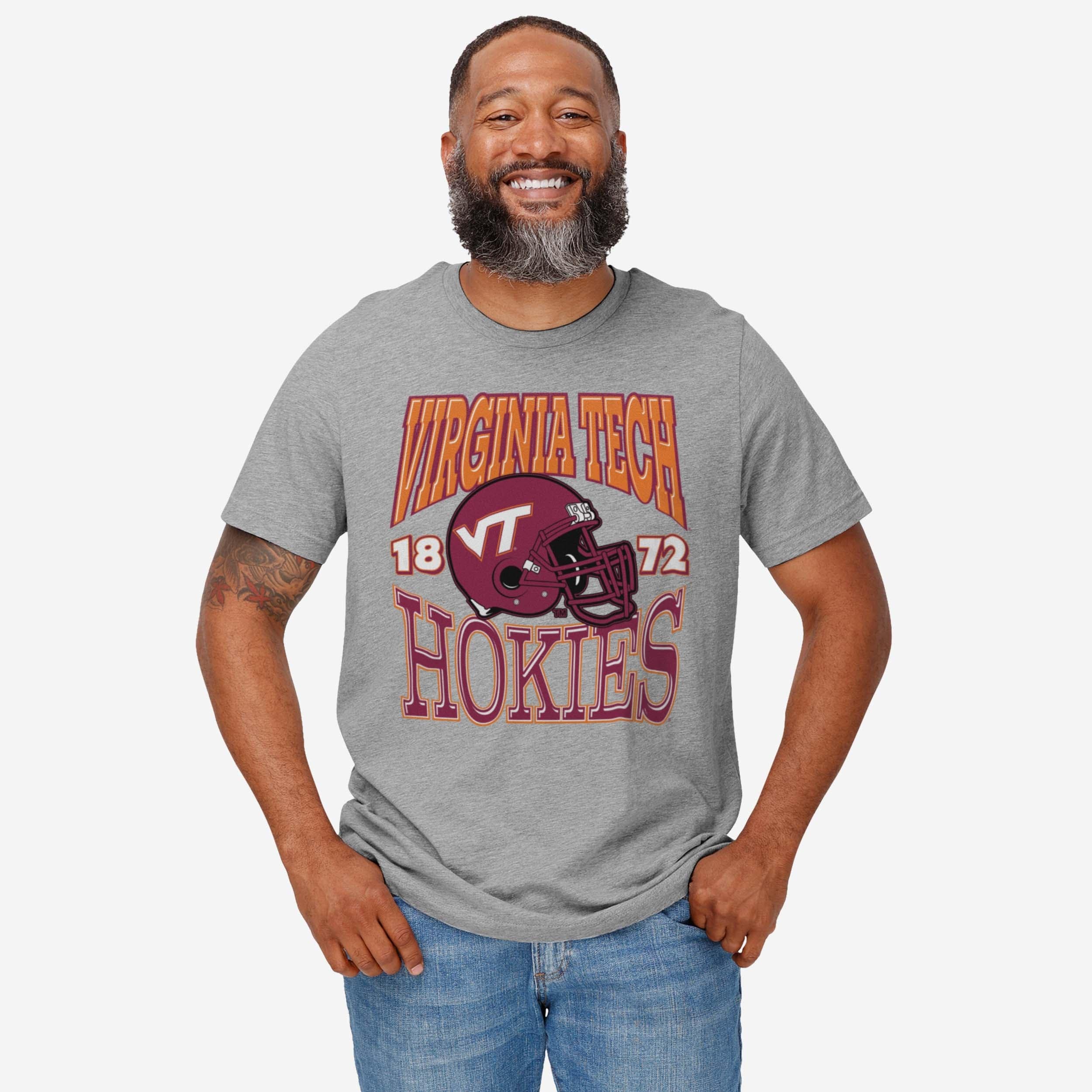 Virginia Tech Hokies Classic Team Helmet T-Shirt - Image 2