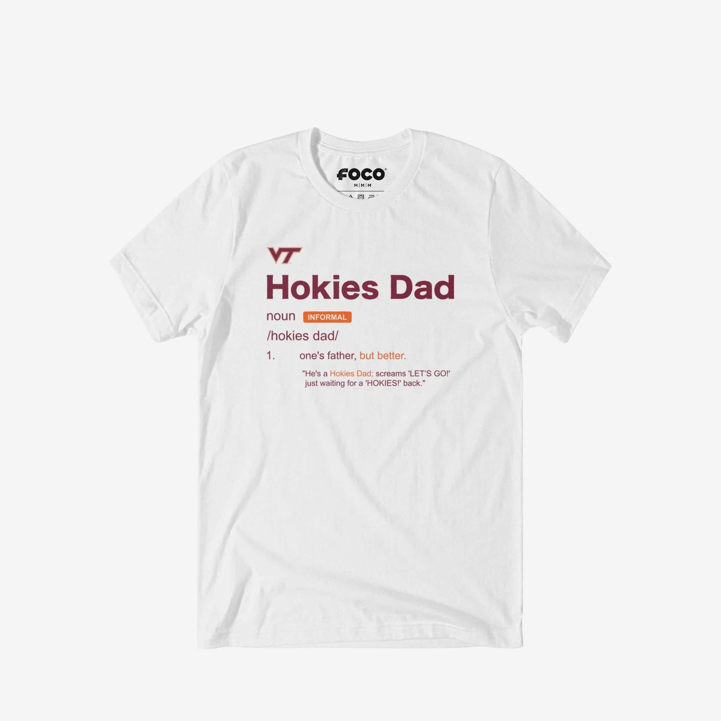 Virginia Tech Hokies Dad Definition T-Shirt