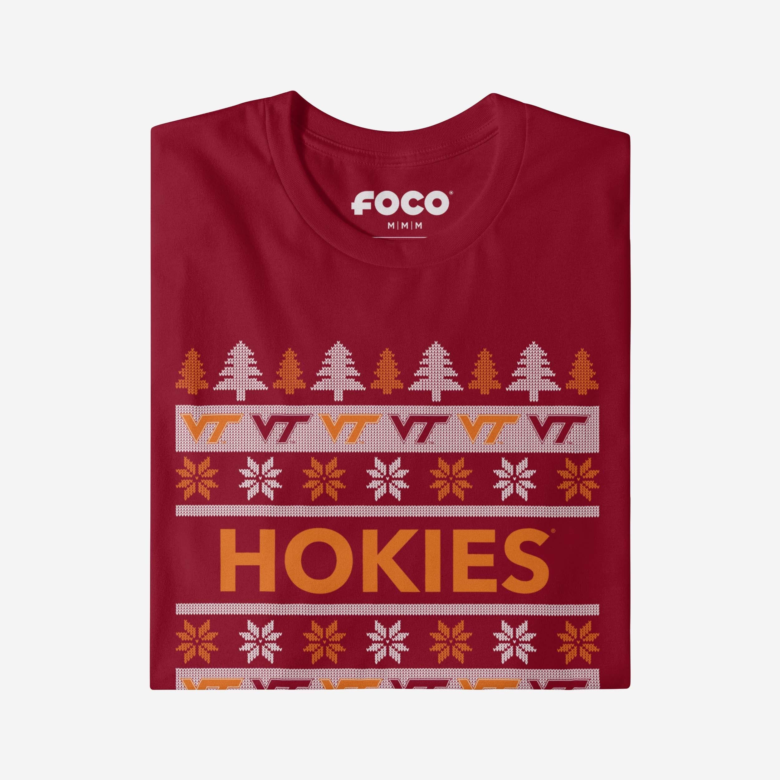 Virginia Tech Hokies Holiday Sweater T-Shirt - Image 4