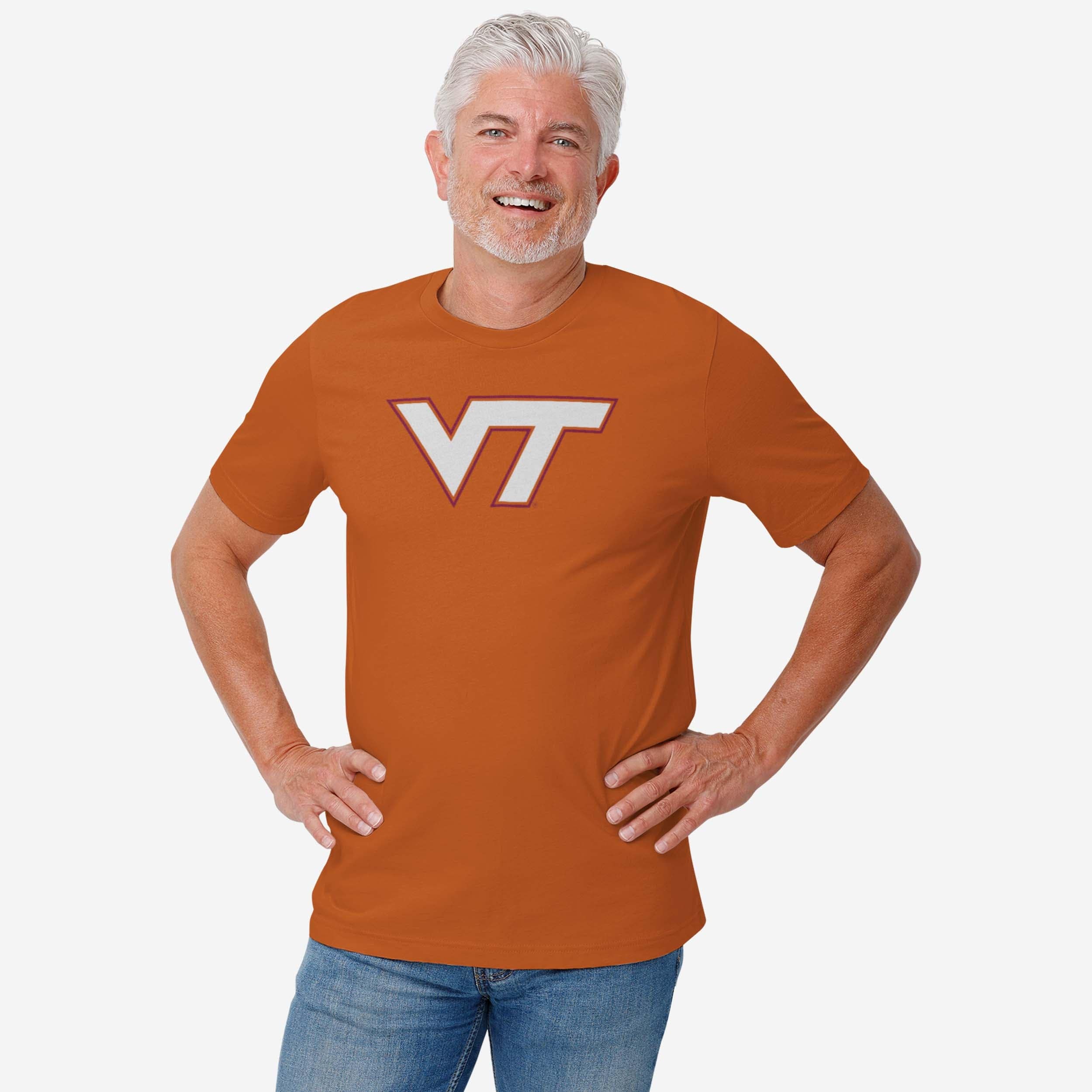 Virginia Tech Hokies Primary Logo T-Shirt - Image 6