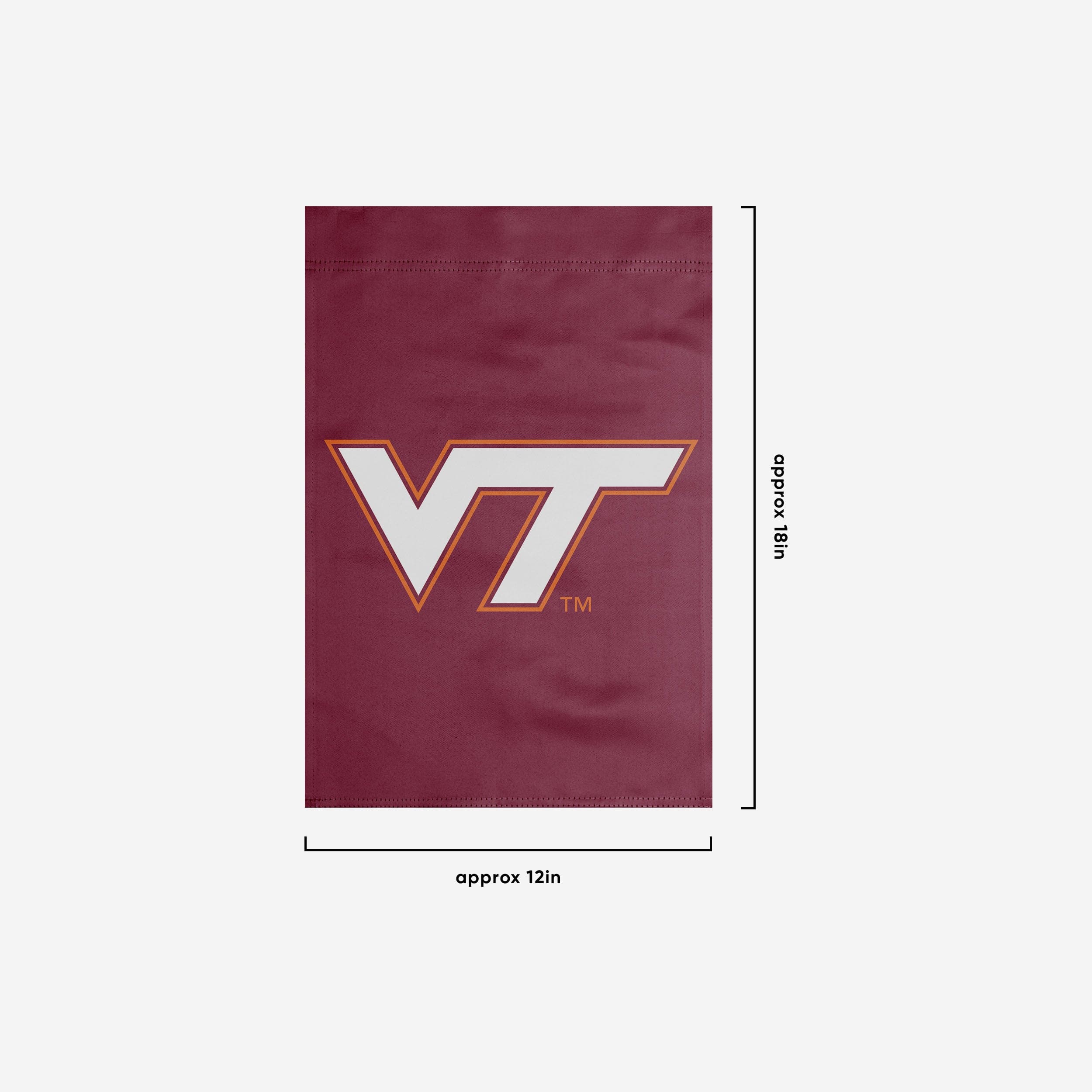 Virginia Tech Hokies Solid Garden Flag - Image 3