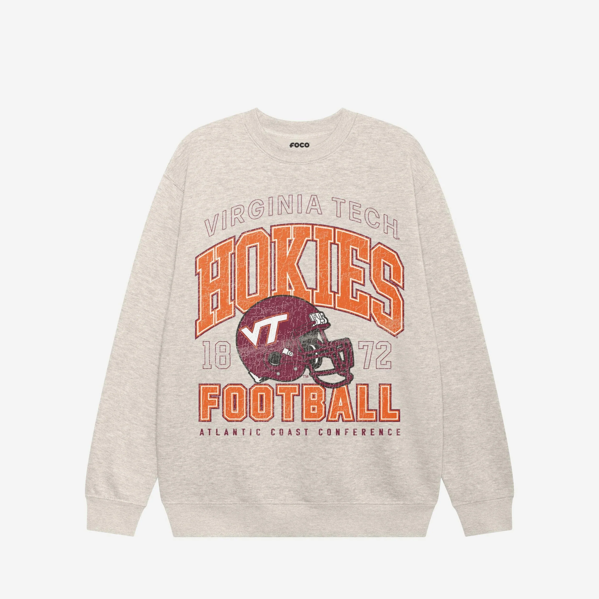 Virginia Tech Hokies Varsity Crew Neck Sweatshirt