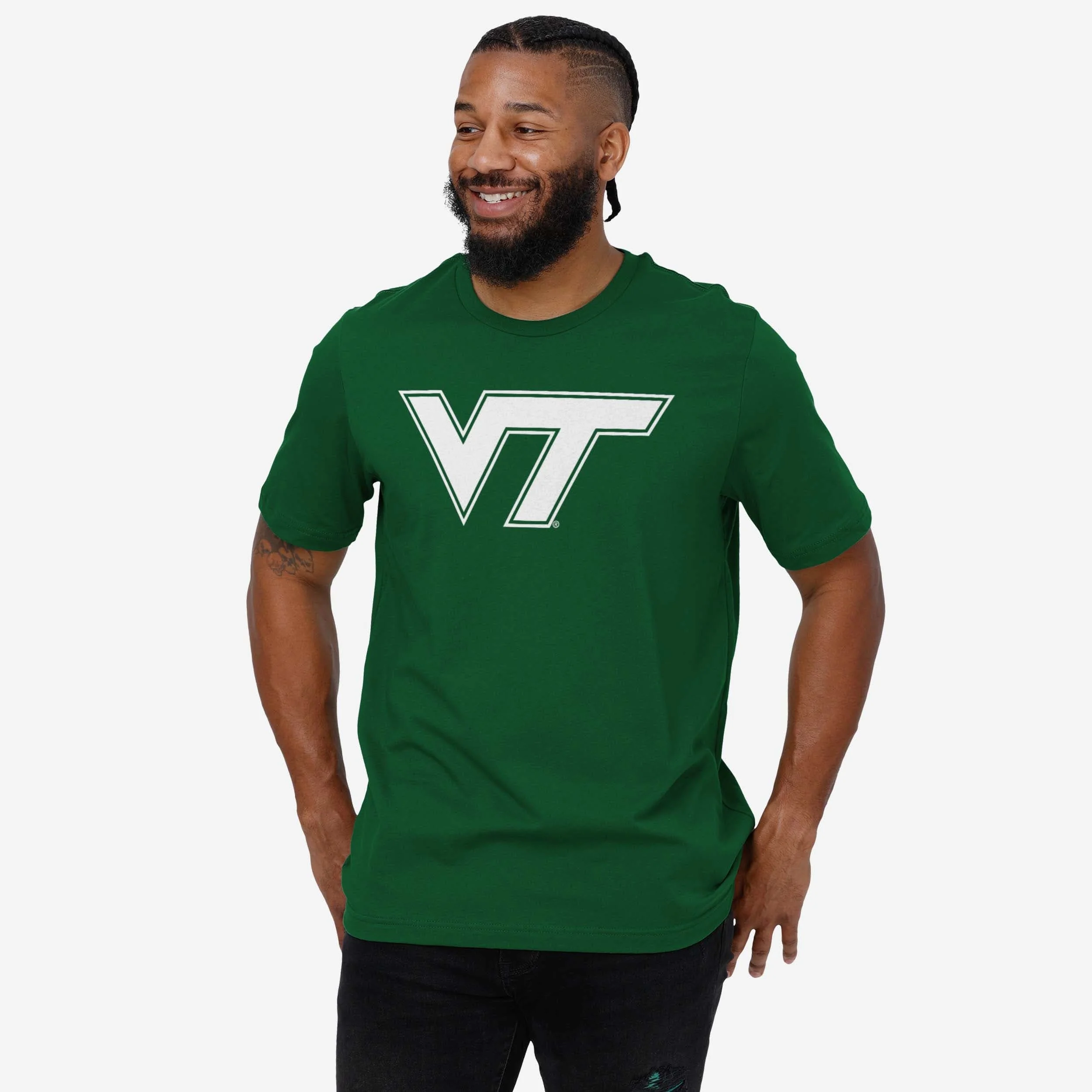 Virginia Tech Hokies White Logo T-Shirt - Image 2