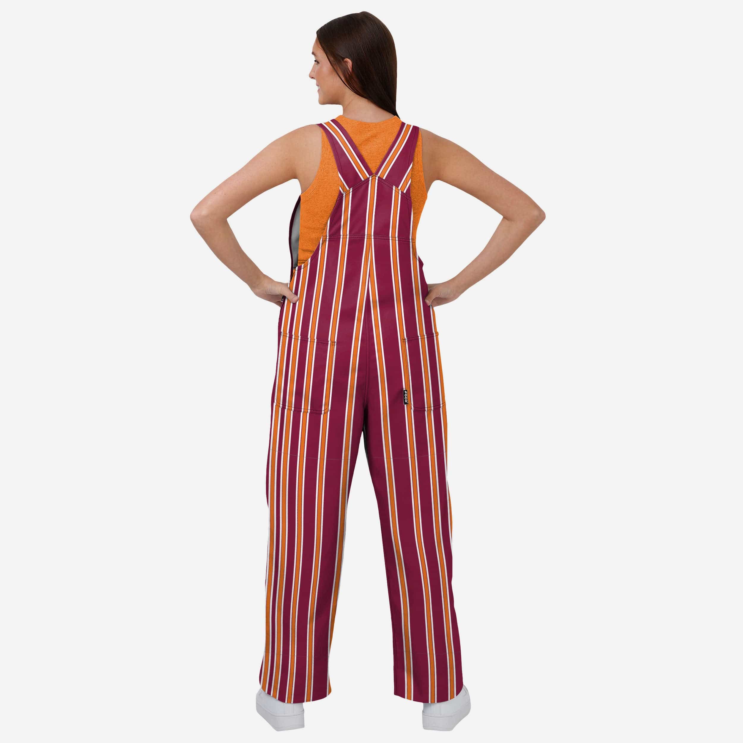 Virginia Tech Hokies Womens Sideline Spirit Bib Overalls - Image 2
