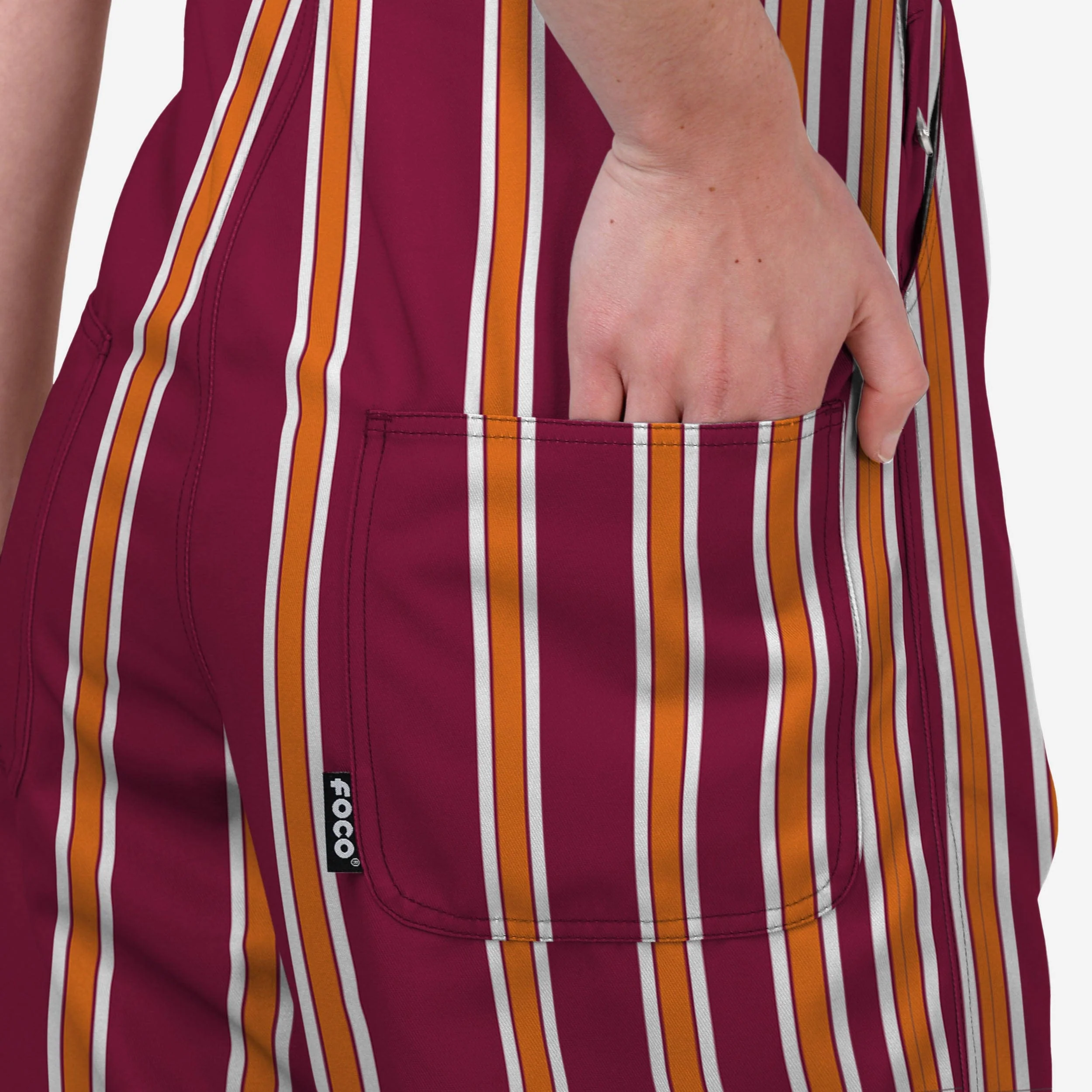 Virginia Tech Hokies Womens Sideline Spirit Bib Overalls - Image 6