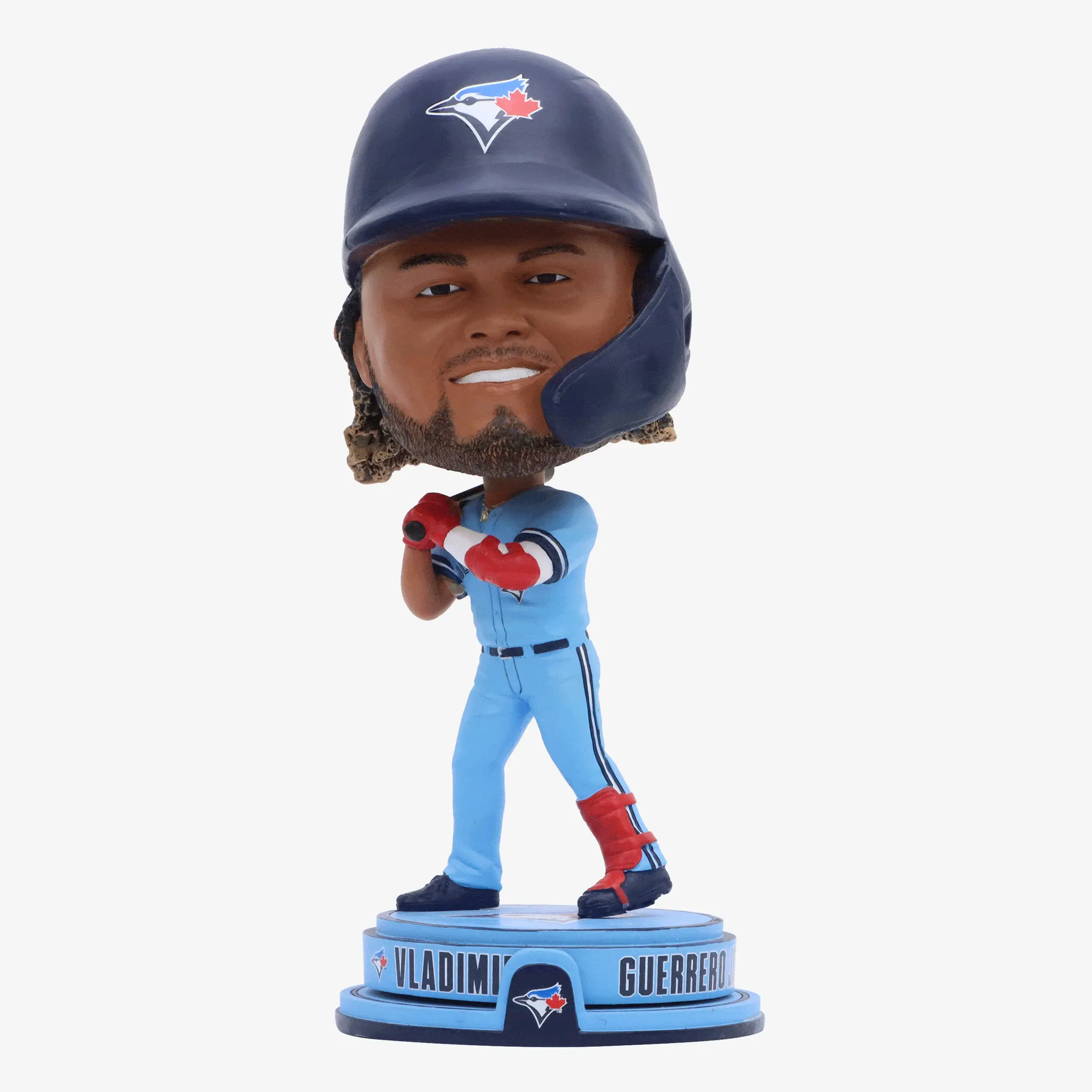 Vladimir Guerrero Jr Toronto Blue Jays Powder Blue Uniform Spinner Bighead Bobblehead - Image 2