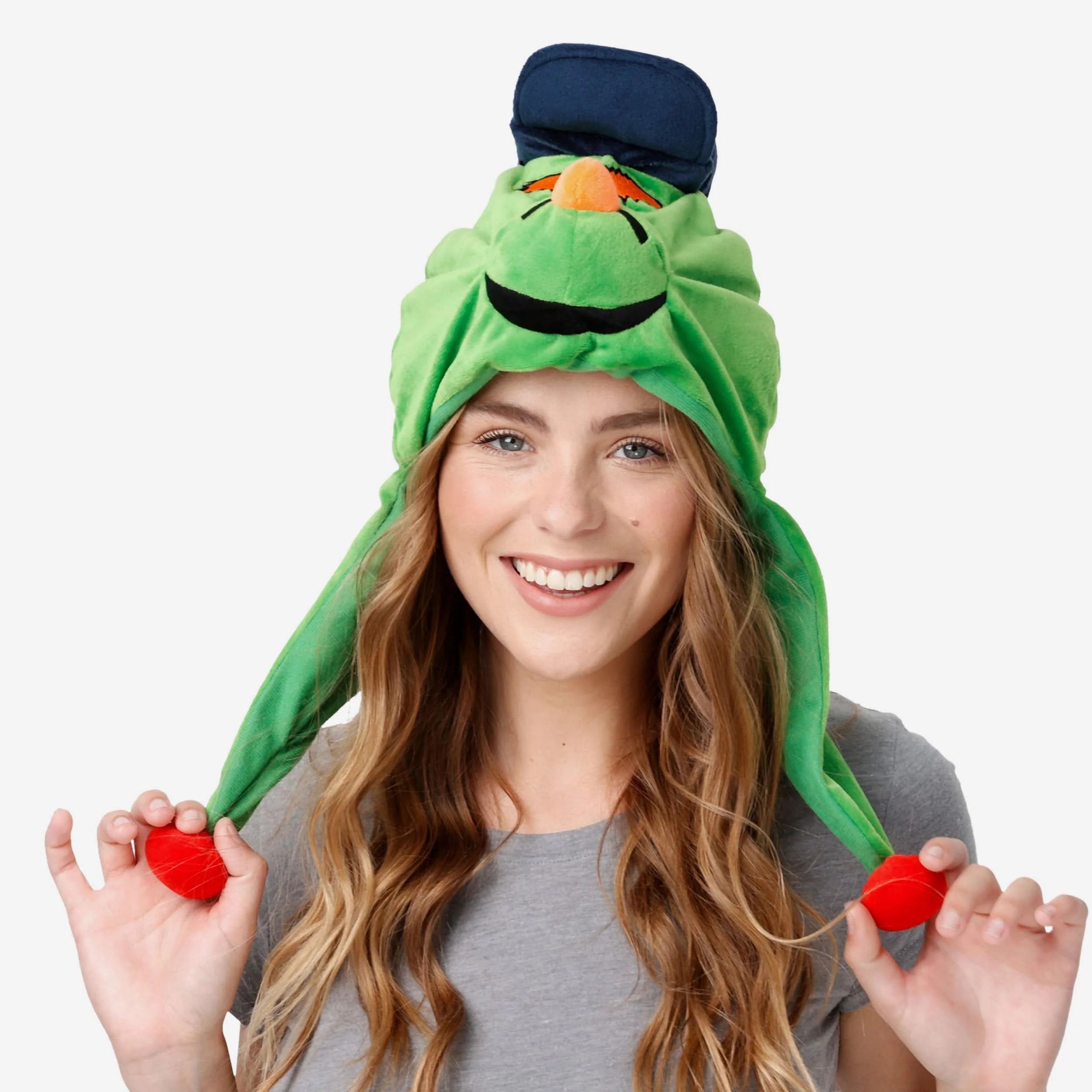 Wally the Green Monster Boston Red Sox Mascot Plush Hat - Image 3