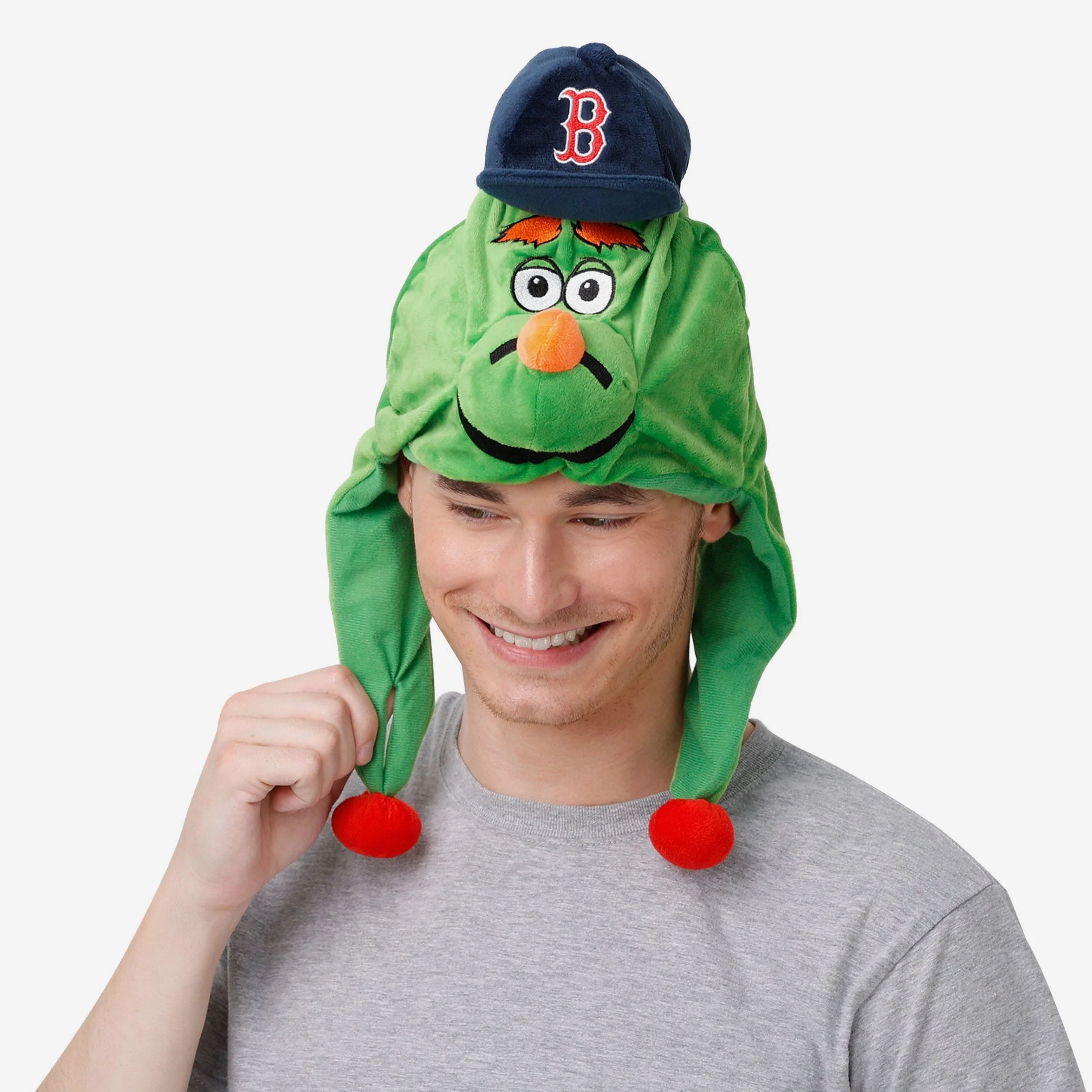 Wally the Green Monster Boston Red Sox Mascot Plush Hat - Image 4
