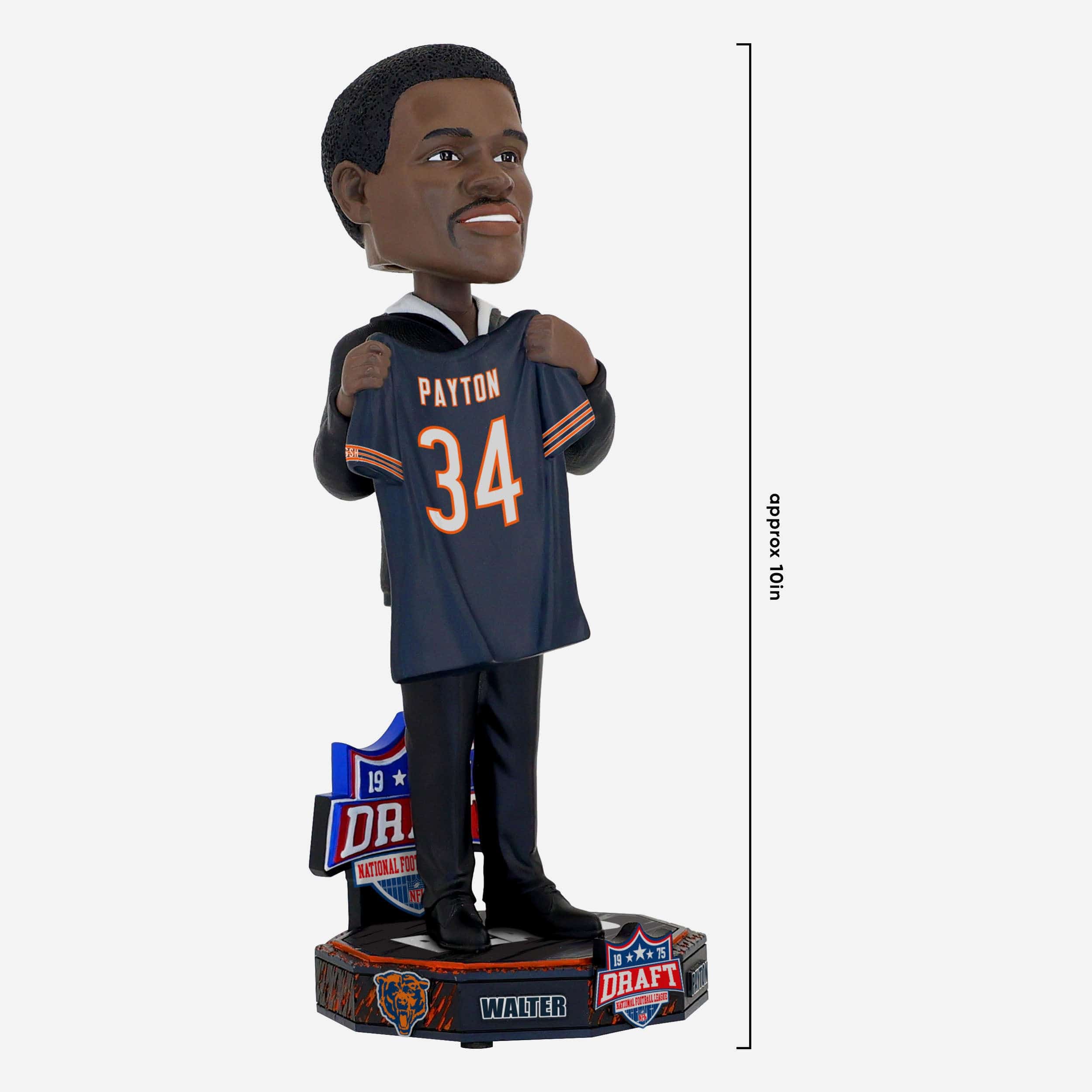Walter Payton Chicago Bears 1975 Draft Pick Bobblehead - Image 4