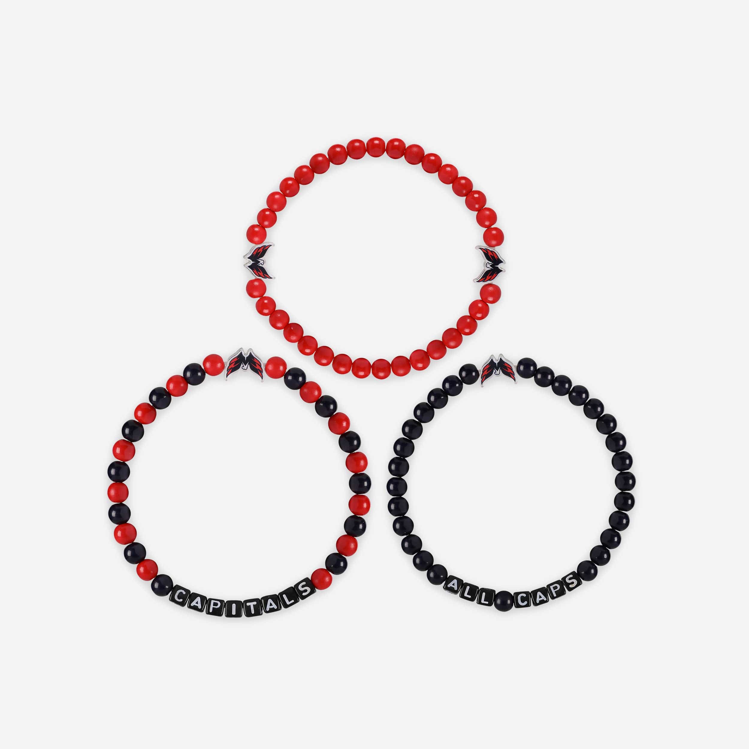 Washington Capitals 3 Pack Beaded Friendship Bracelet - Image 3