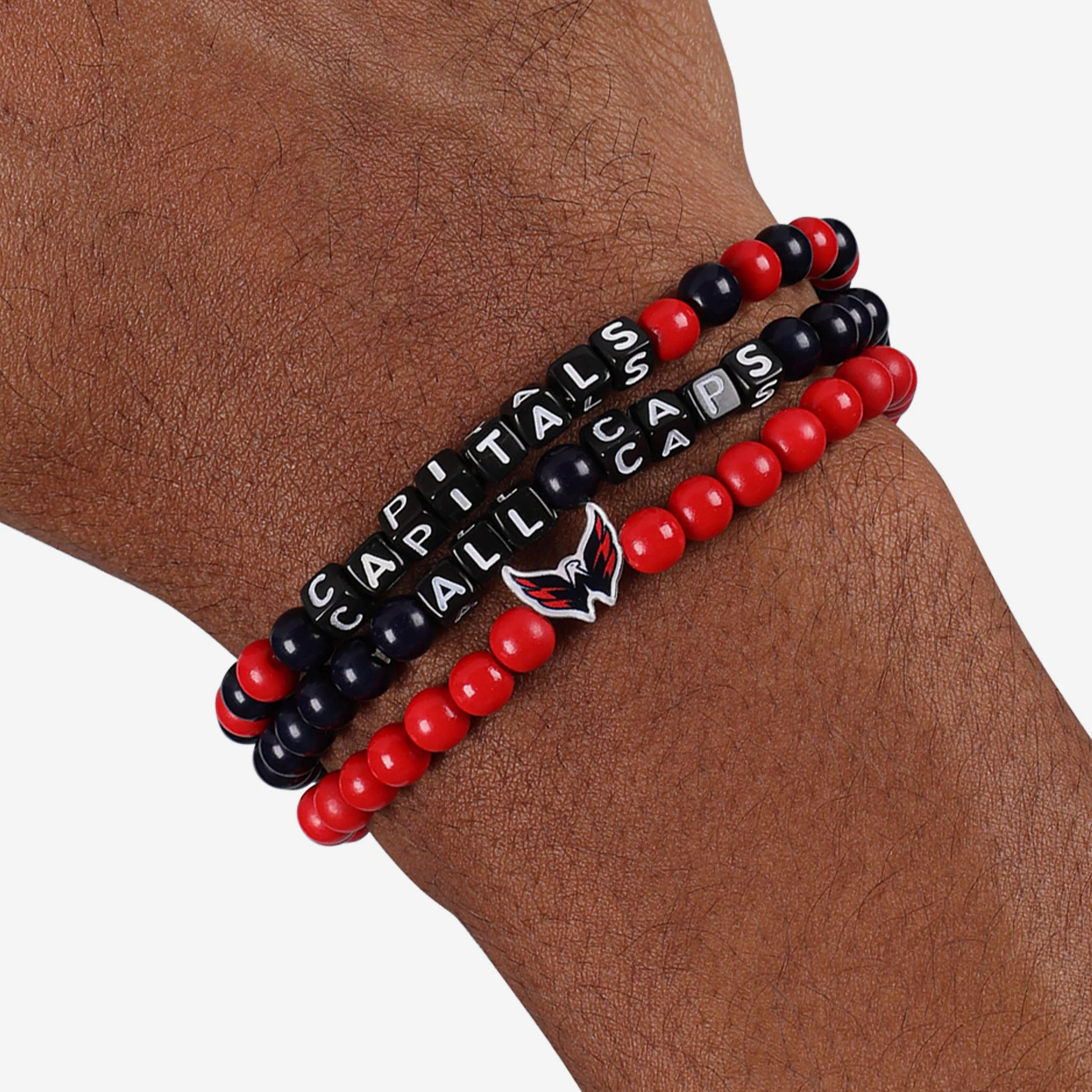 Washington Capitals 3 Pack Beaded Friendship Bracelet - Image 4