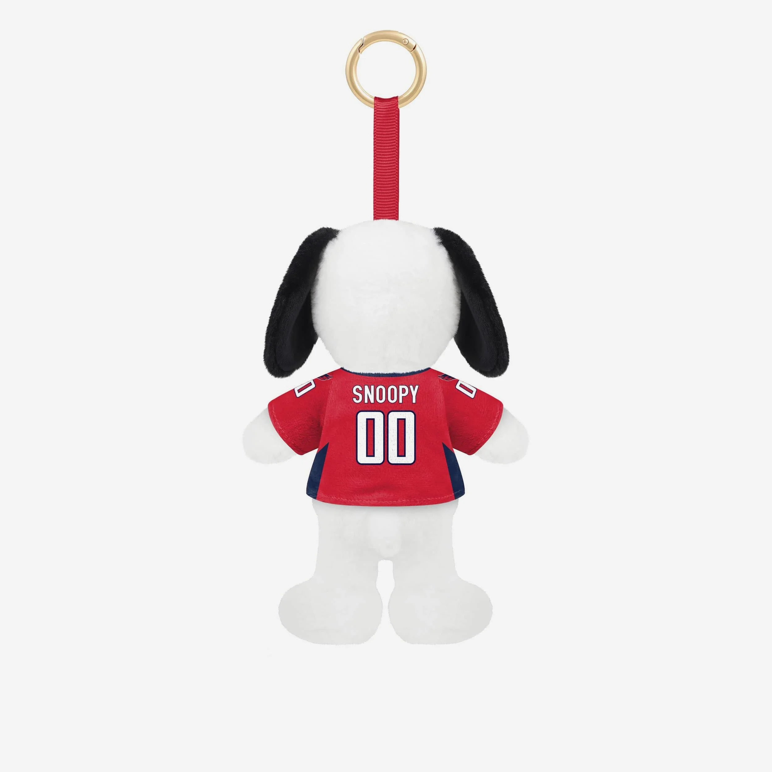 Washington Capitals Plush Snoopy Peanuts Bag Charm Keychain - Image 2