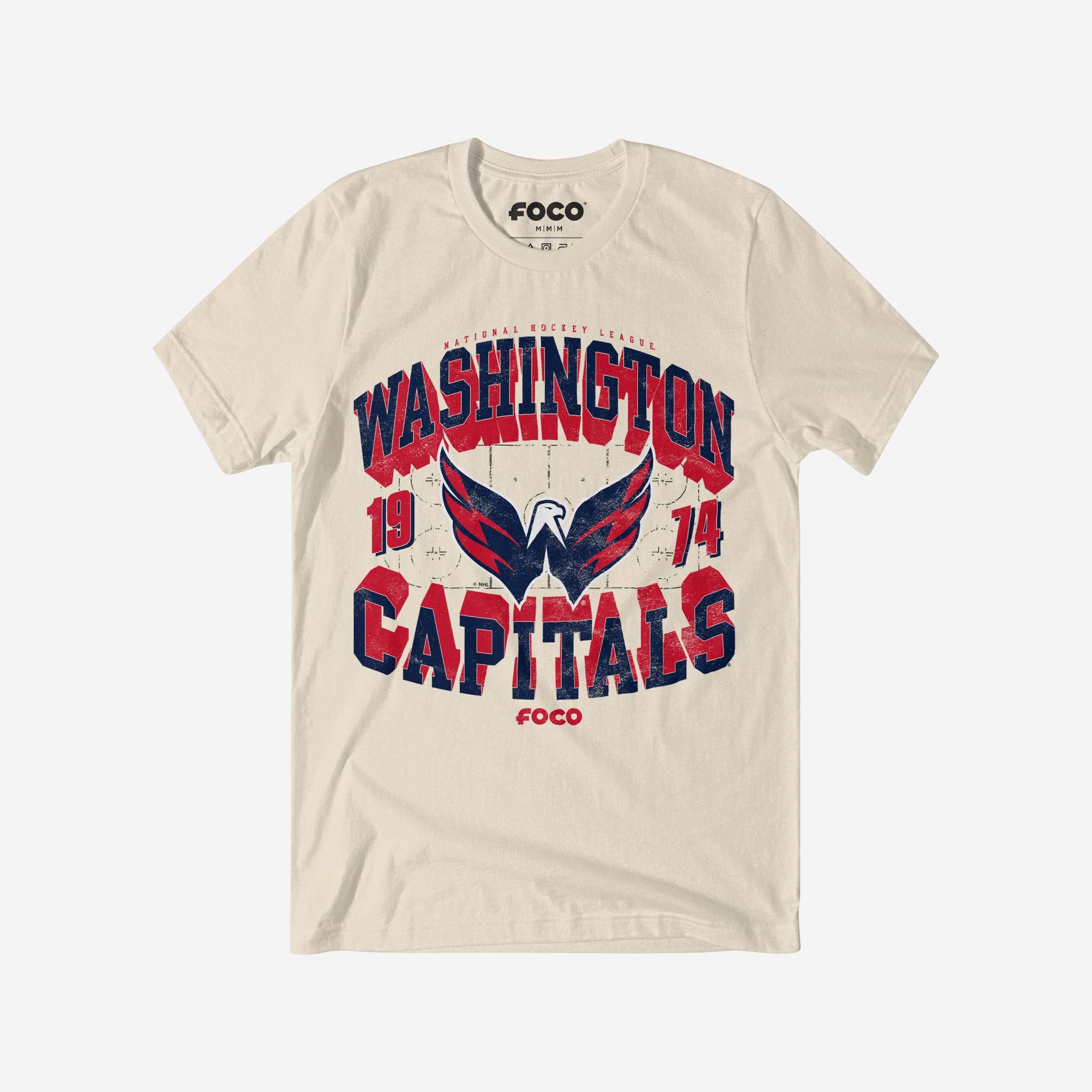 Washington Capitals Rink Arched Wordmark T-Shirt