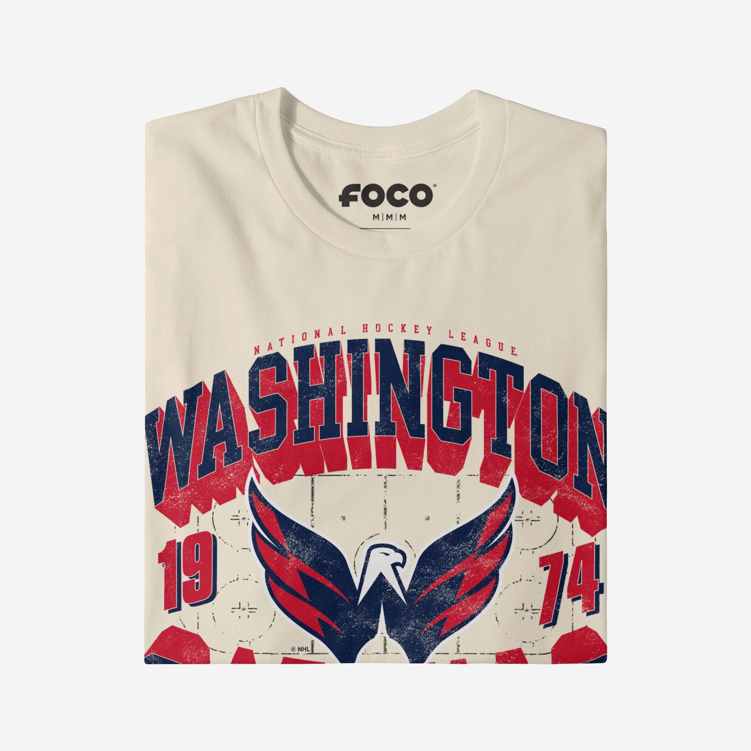 Washington Capitals Rink Arched Wordmark T-Shirt - Image 3