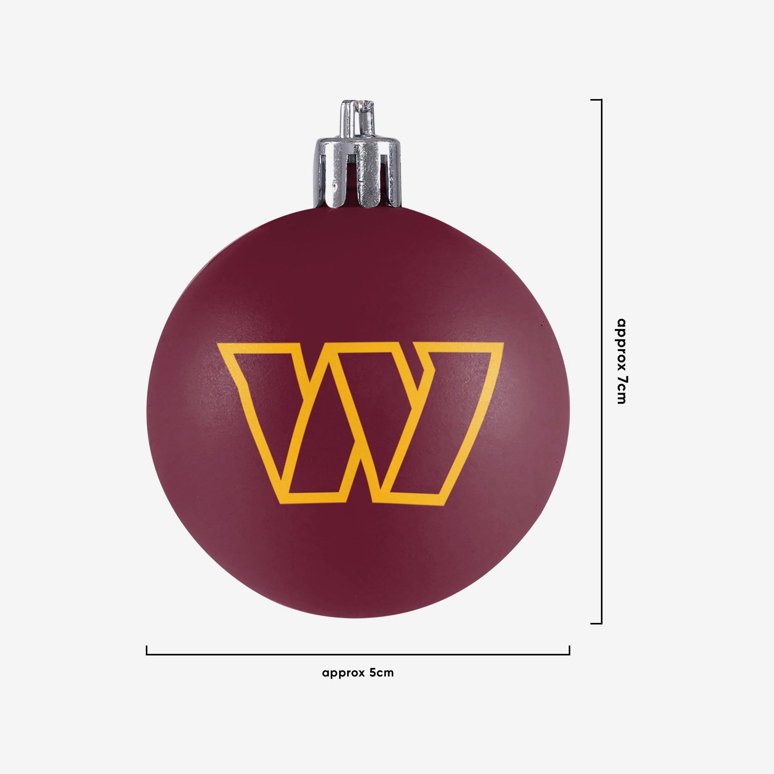 Washington Commanders 12 Pack Plastic Ball Ornament Set - Image 3