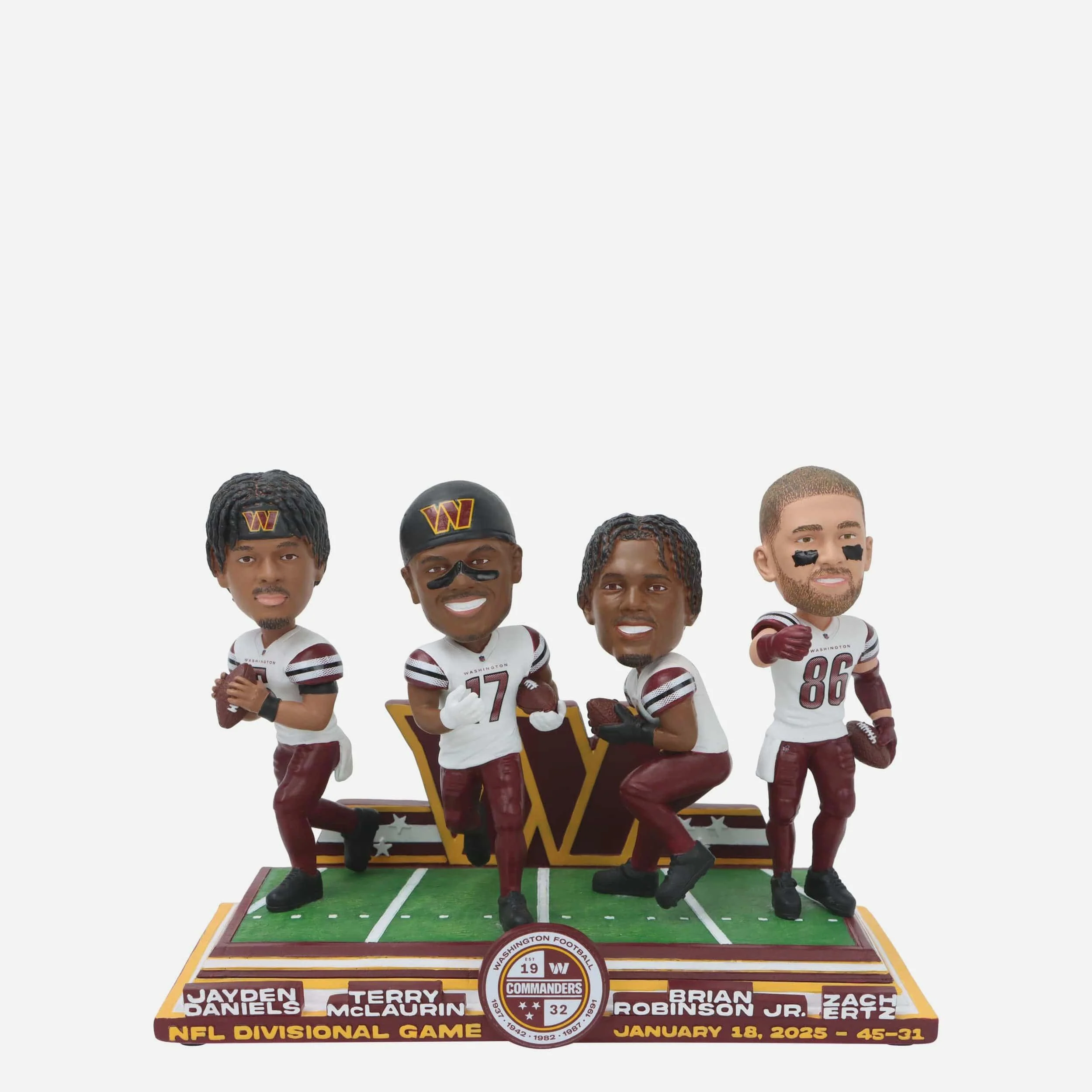 Washington Commanders 2024 NFL Playoffs Gamebreaker Mini Scene Bobblehead
