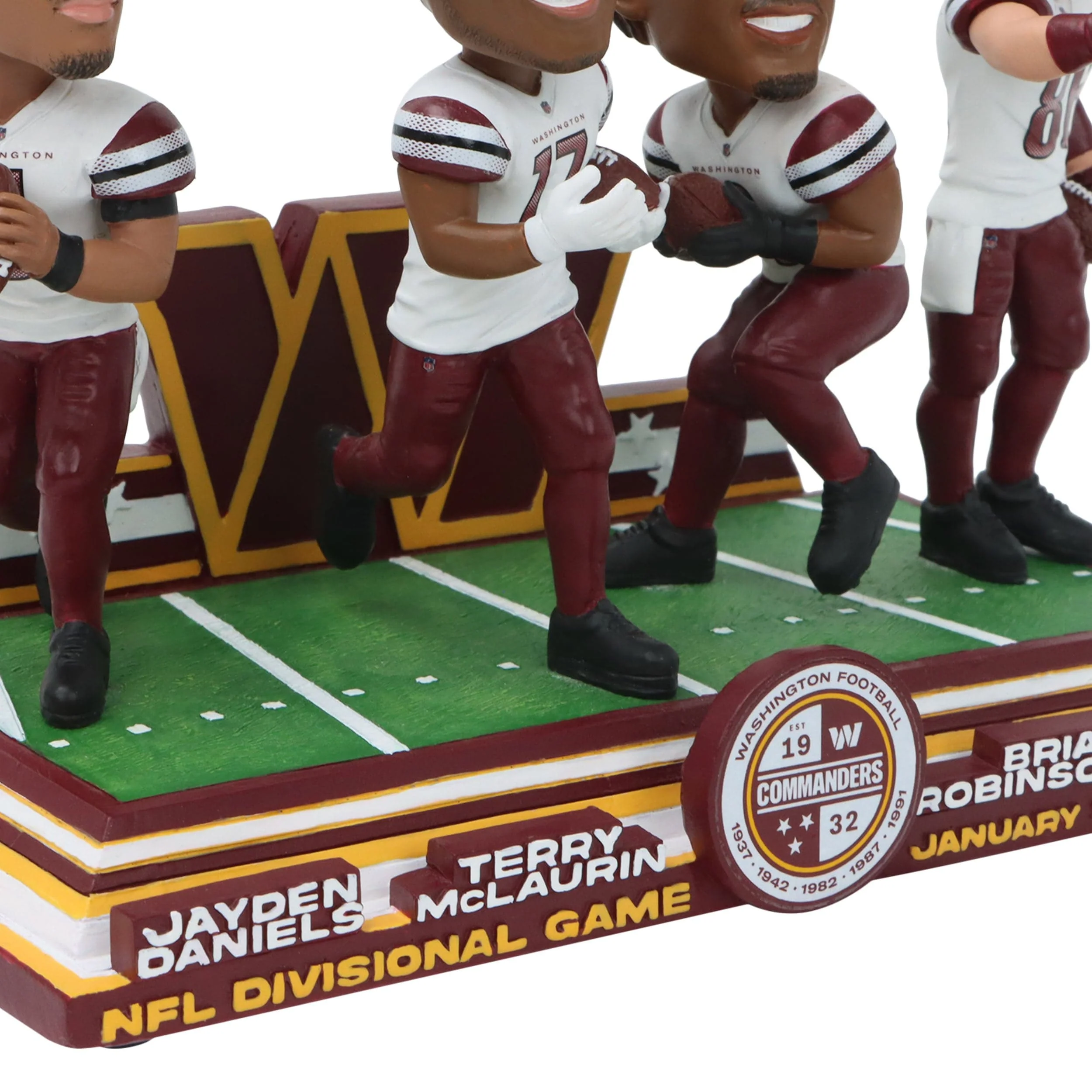 Washington Commanders 2024 NFL Playoffs Gamebreaker Mini Scene Bobblehead - Image 2