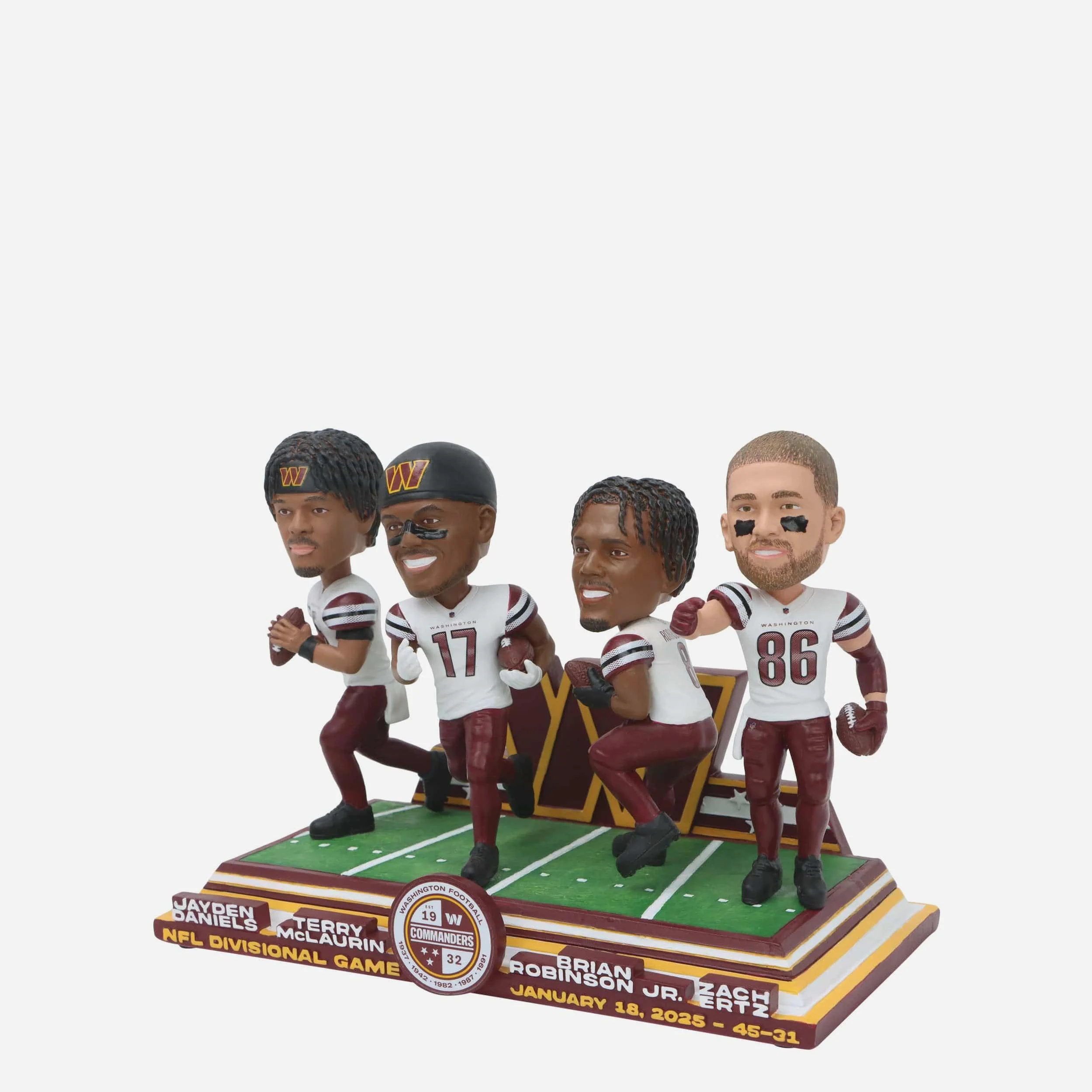 Washington Commanders 2024 NFL Playoffs Gamebreaker Mini Scene Bobblehead - Image 3
