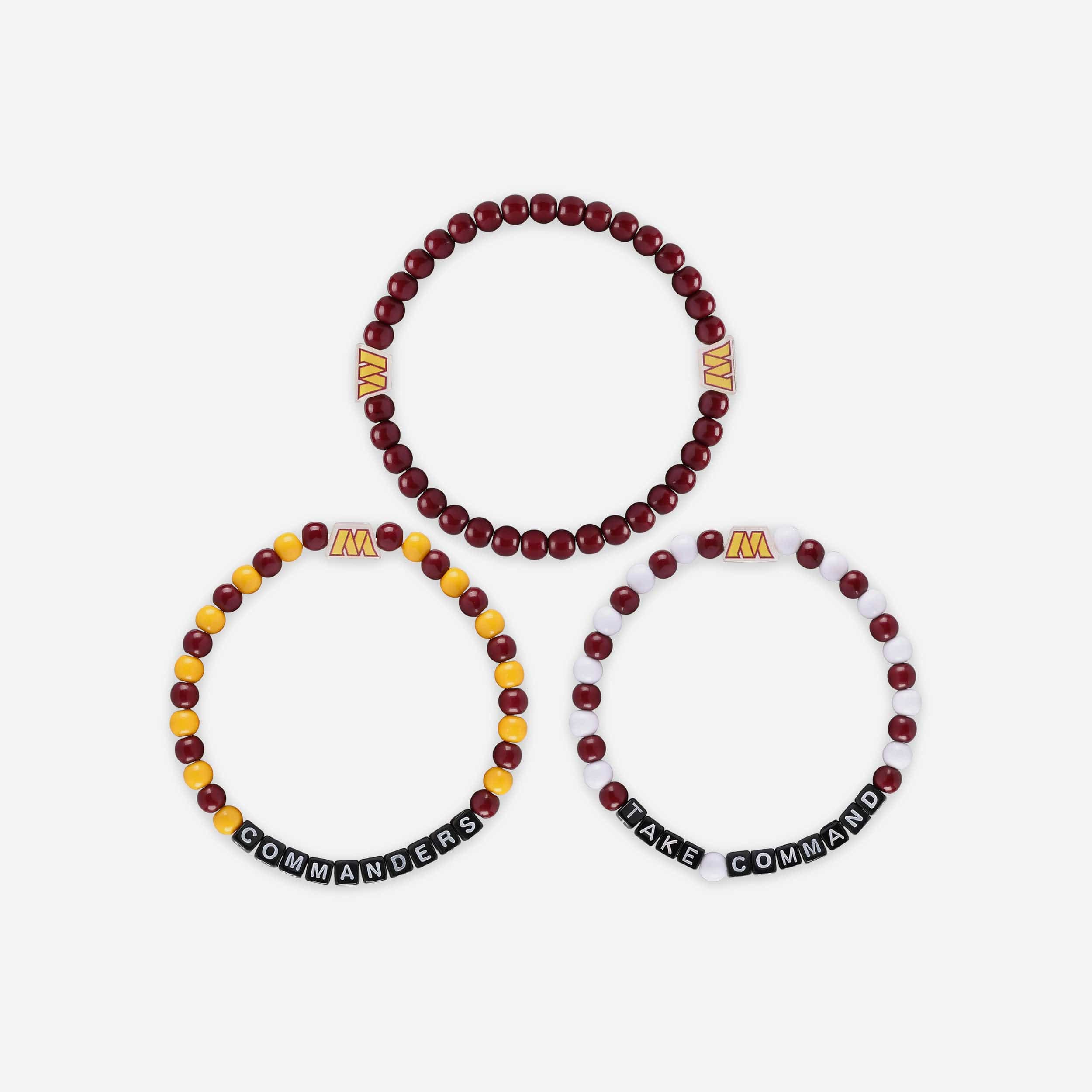 Washington Commanders 3 Pack Beaded Friendship Bracelet - Image 3