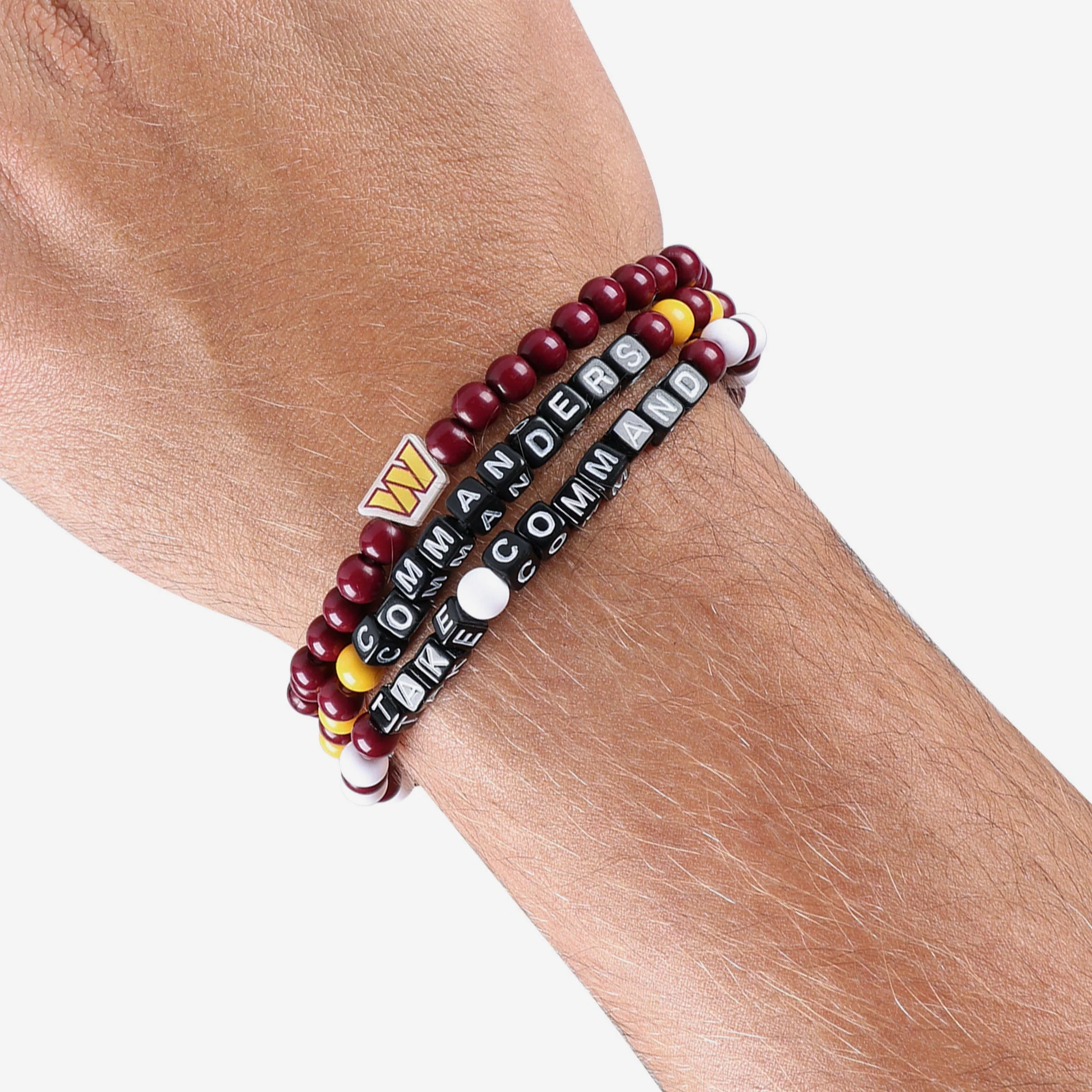 Washington Commanders 3 Pack Beaded Friendship Bracelet - Image 4