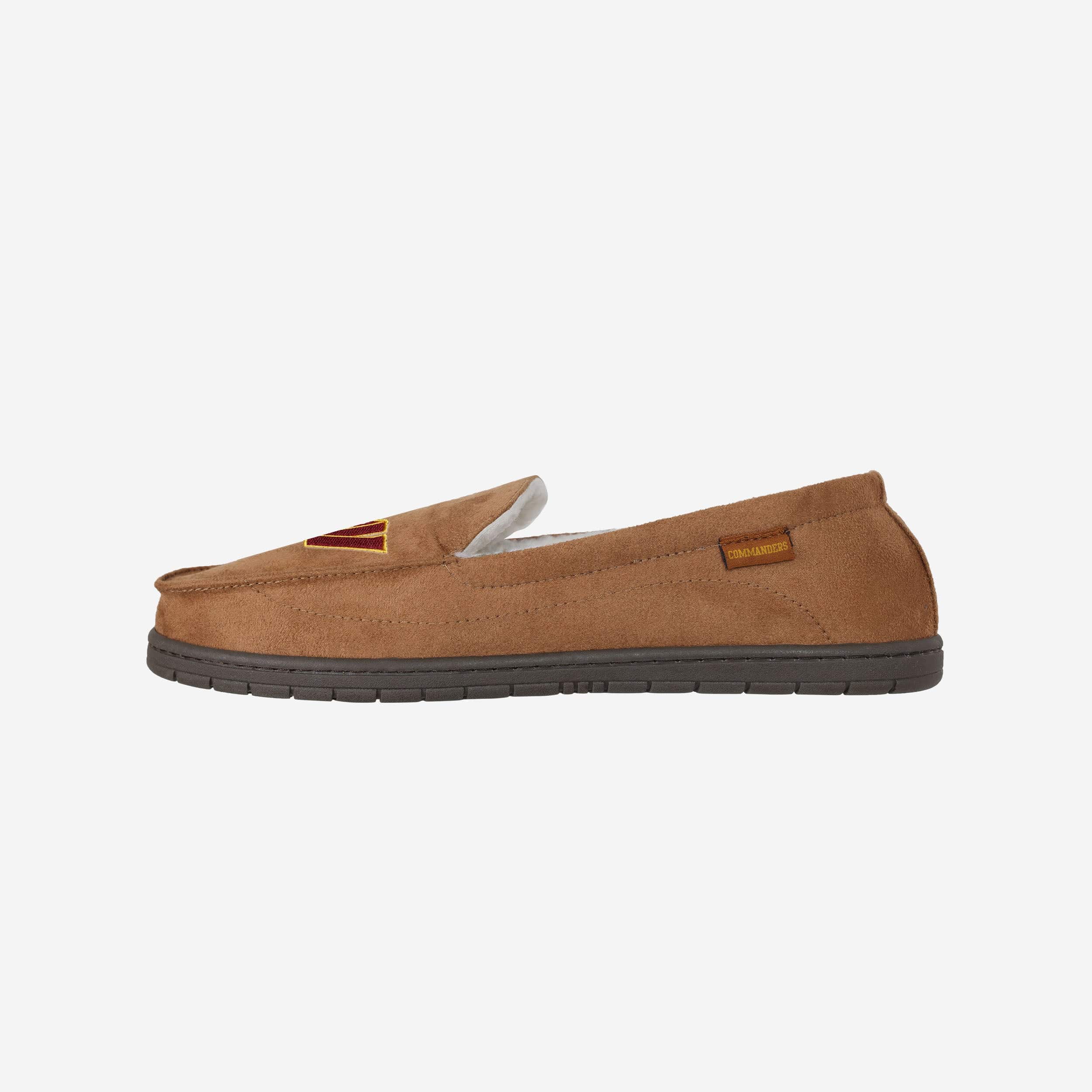 Washington Commanders Beige Moccasin Slipper
