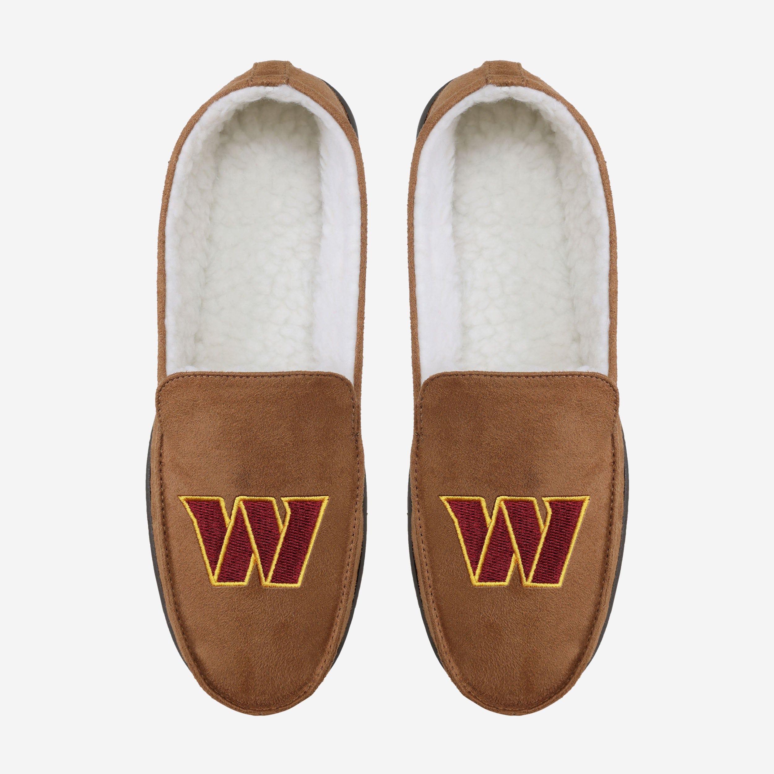 Washington Commanders Beige Moccasin Slipper - Image 4