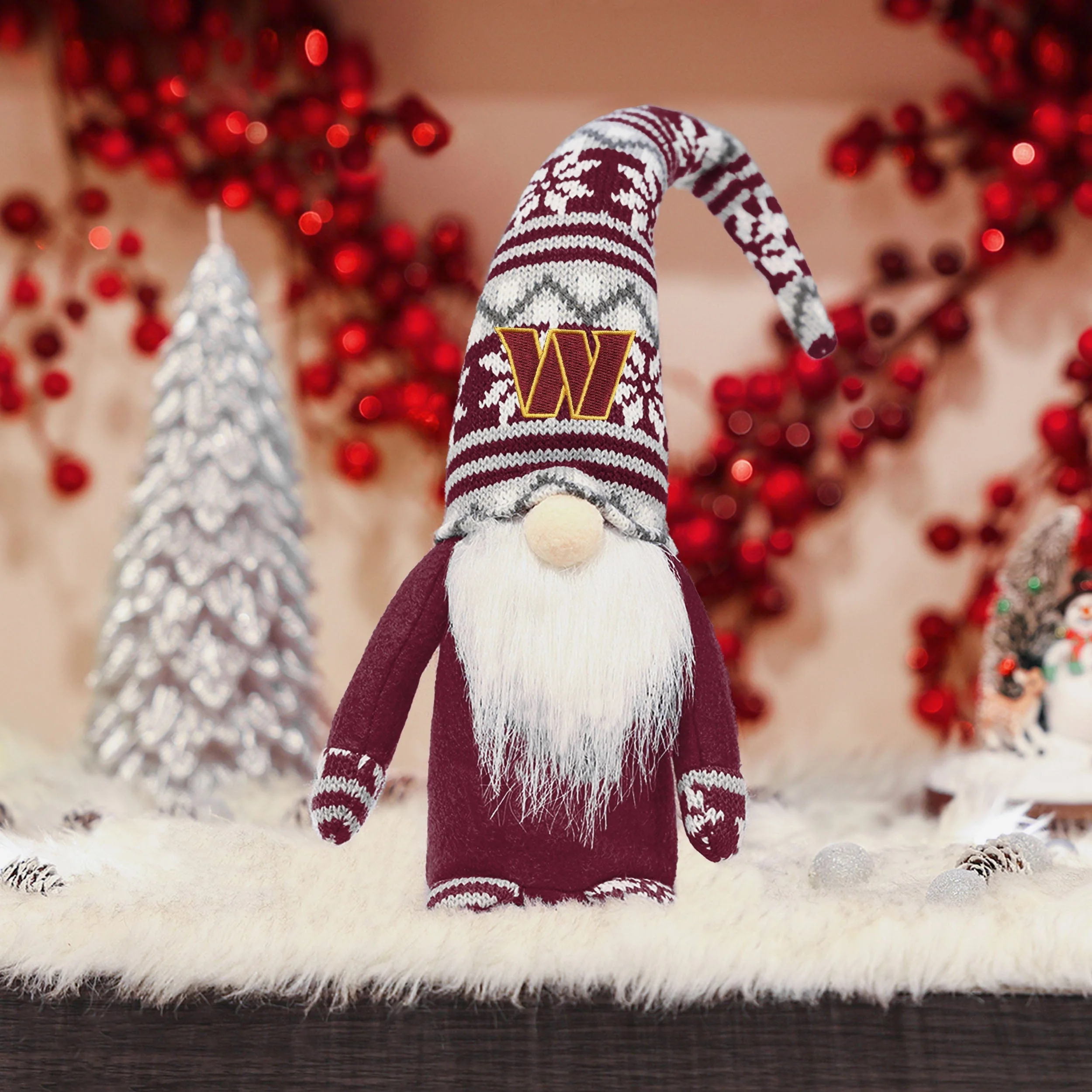 Washington Commanders Bent Hat Plush Gnome - Image 2