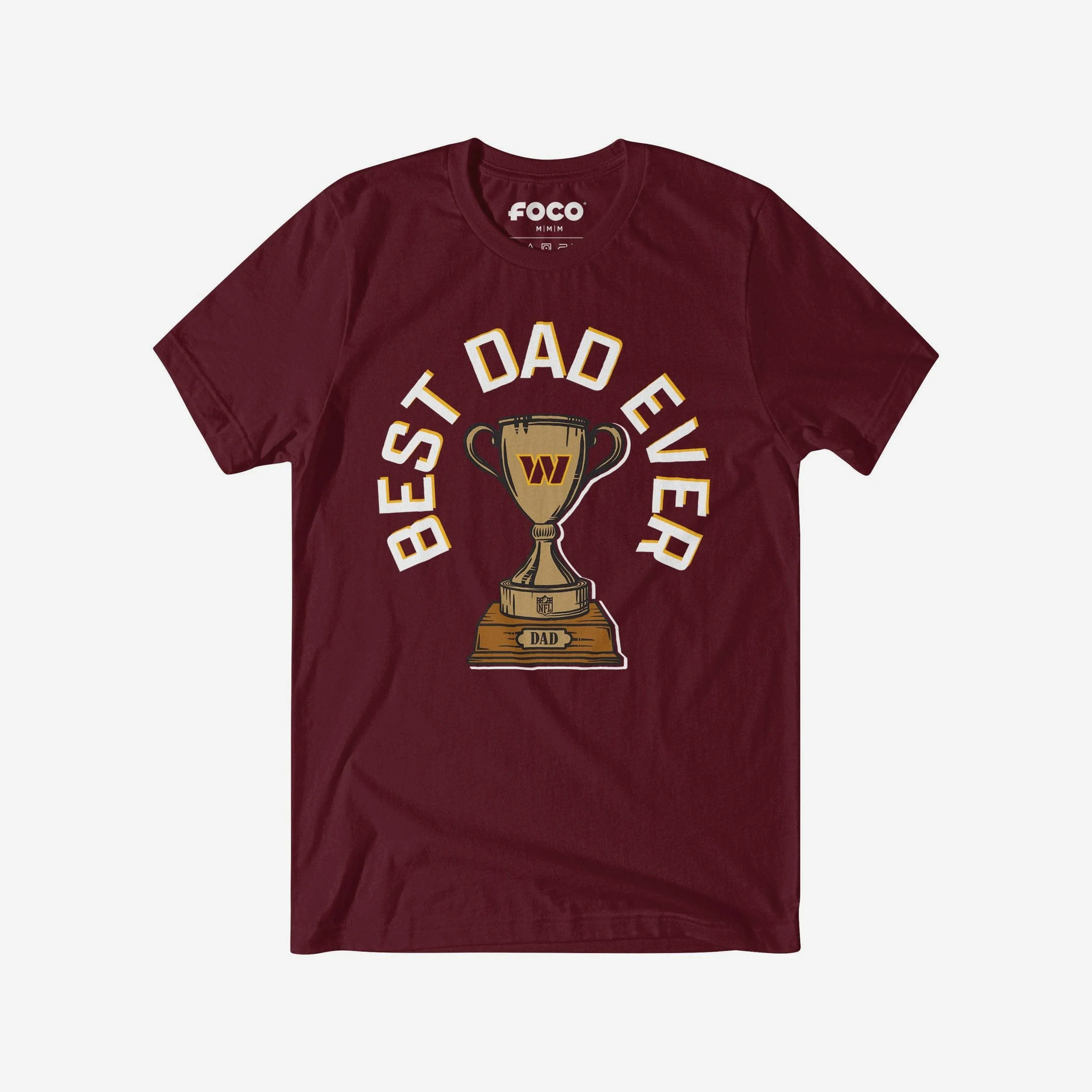 Washington Commanders Best Dad Ever Trophy T-Shirt