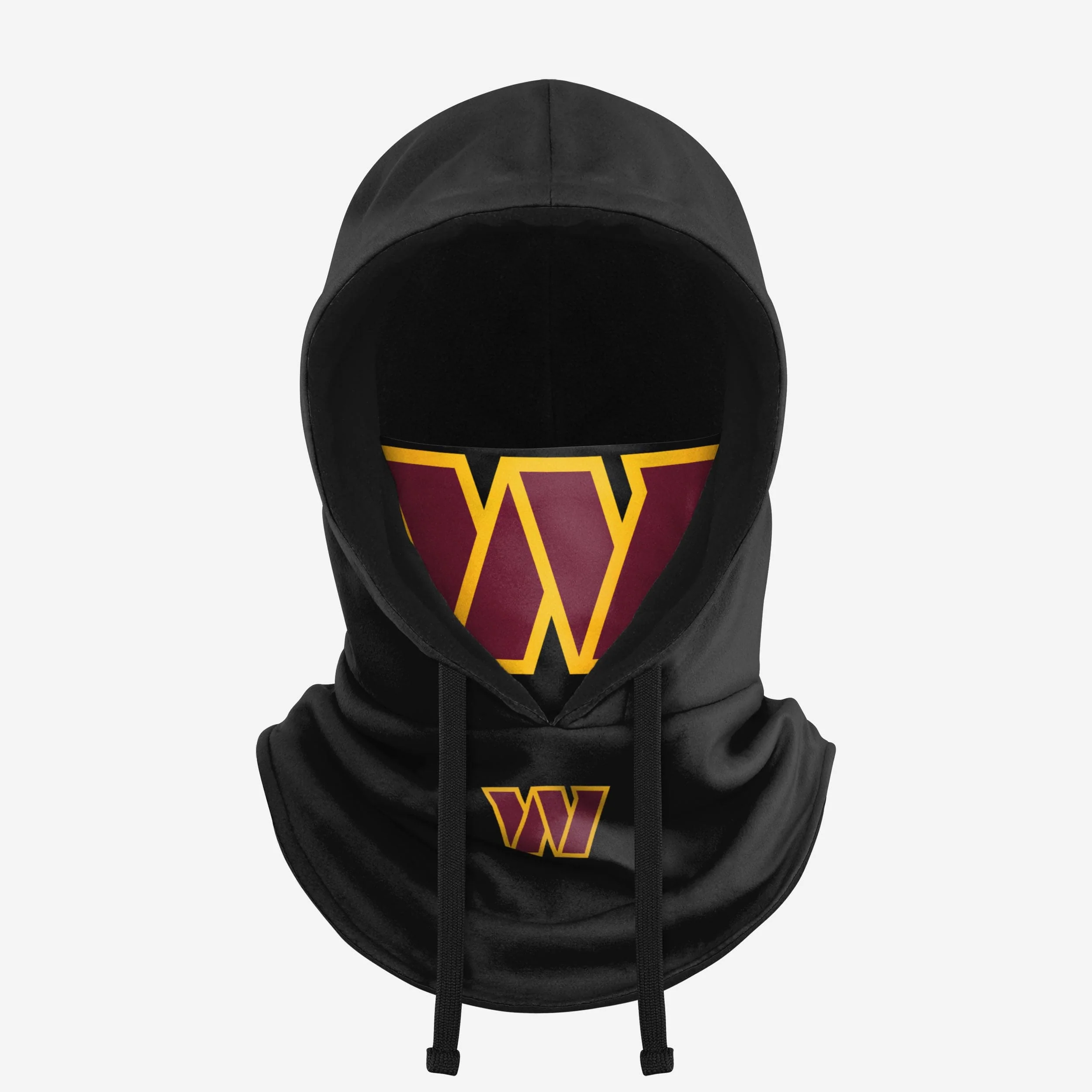 Washington Commanders Black Drawstring Hooded Gaiter