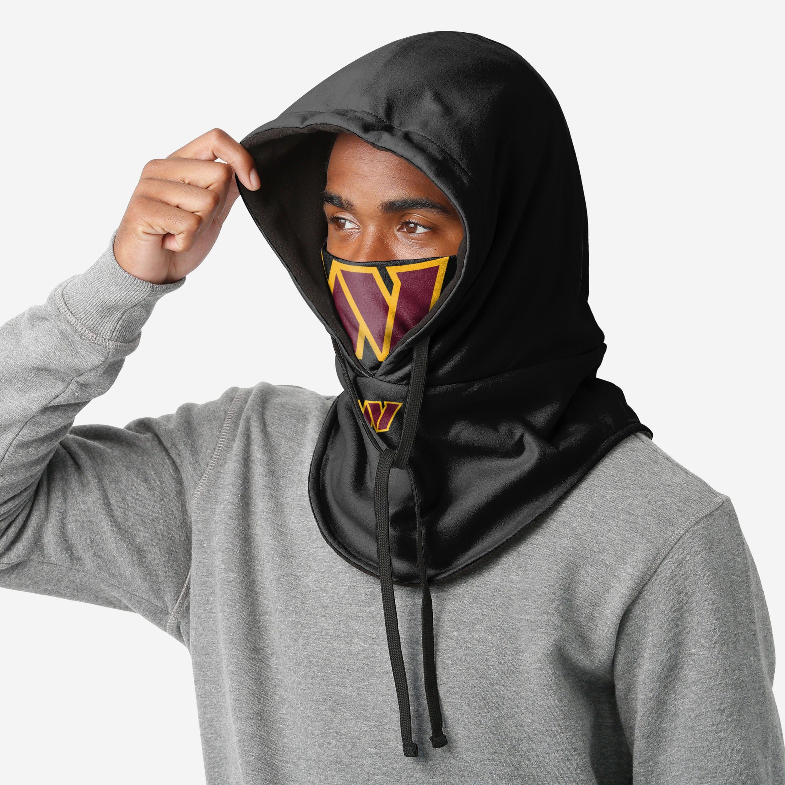 Washington Commanders Black Drawstring Hooded Gaiter - Image 3