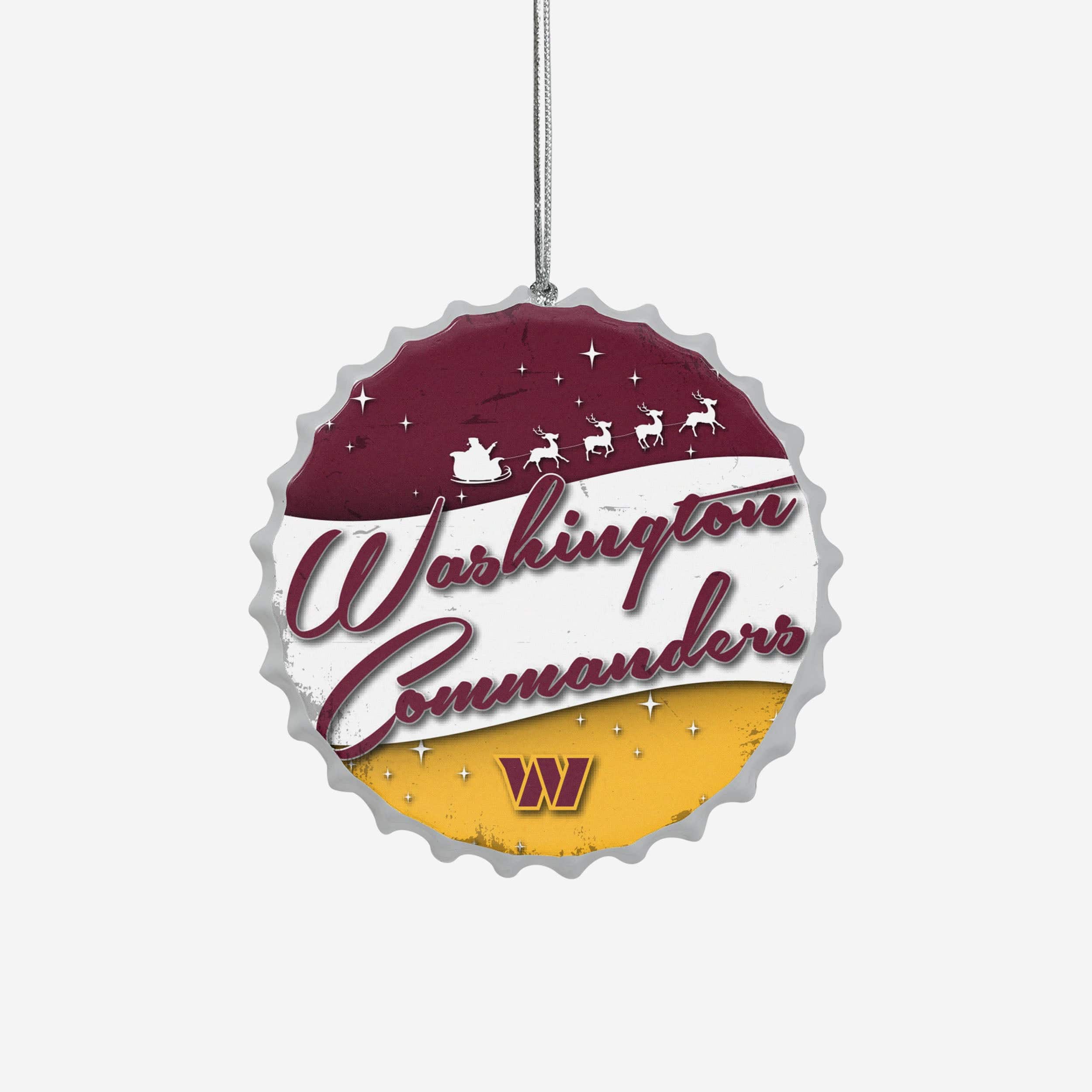 Washington Commanders Bottlecap Sign Ornament