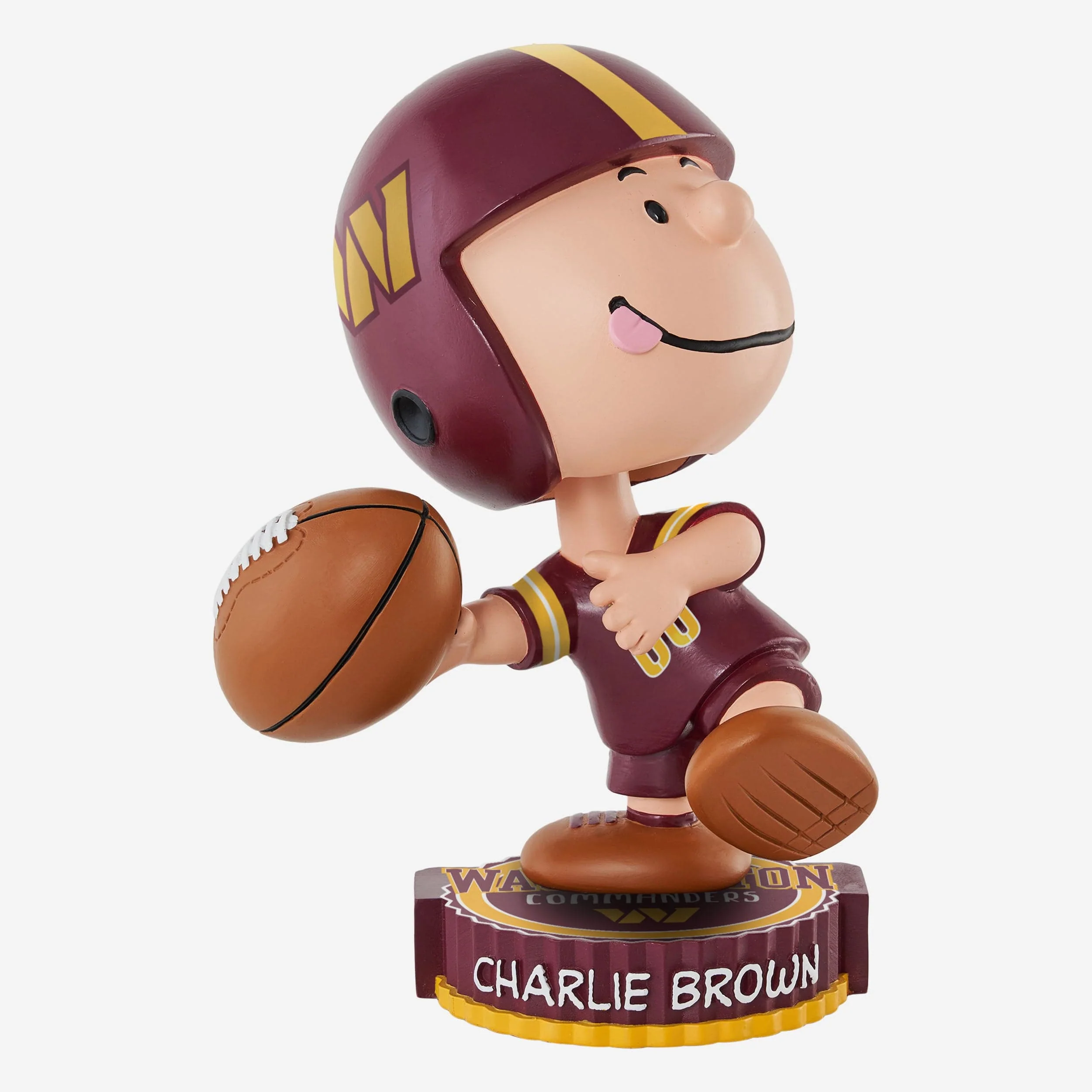 Washington Commanders Charlie Brown Peanuts Bighead Bobblehead