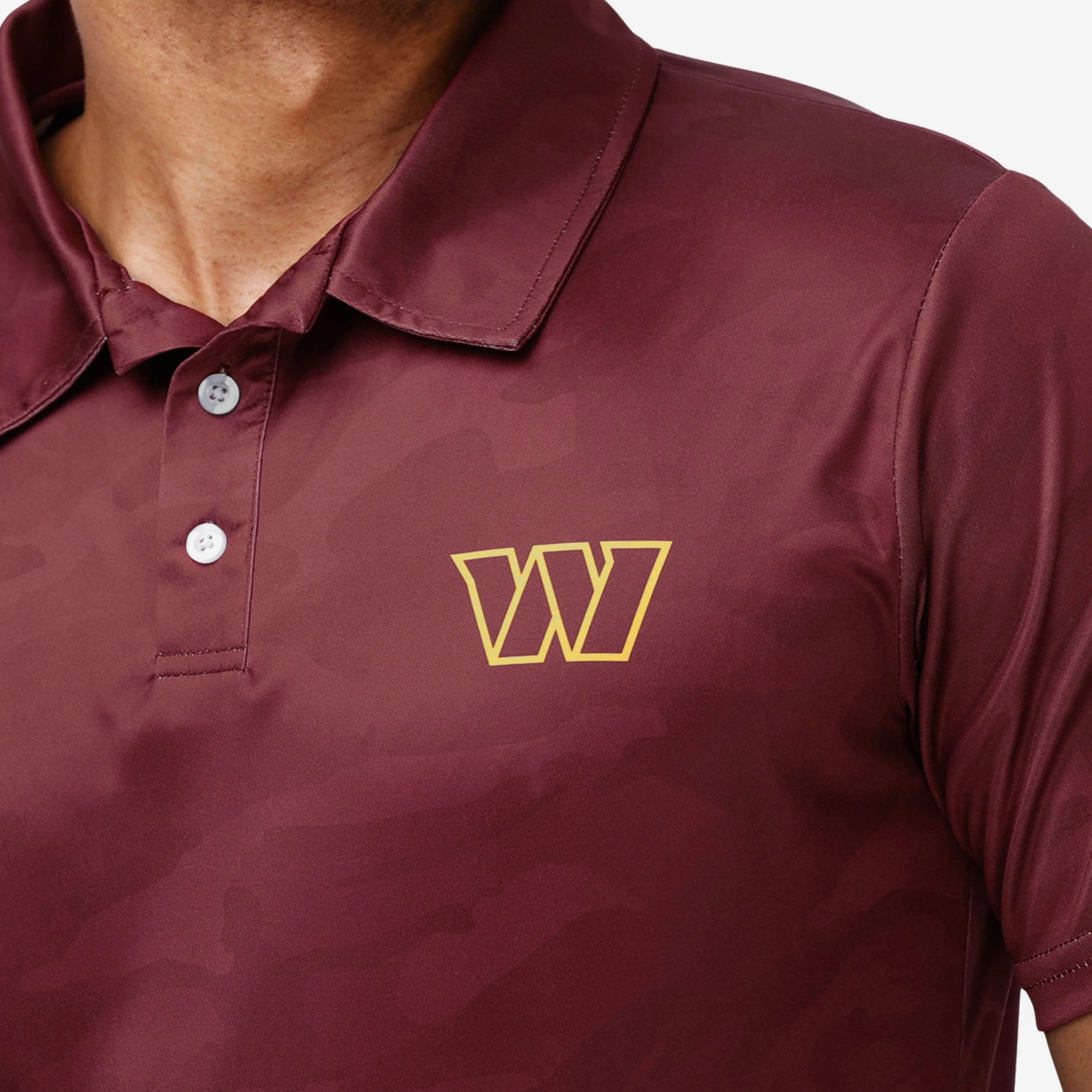 Washington Commanders Color Camo Polyester Polo - Image 3
