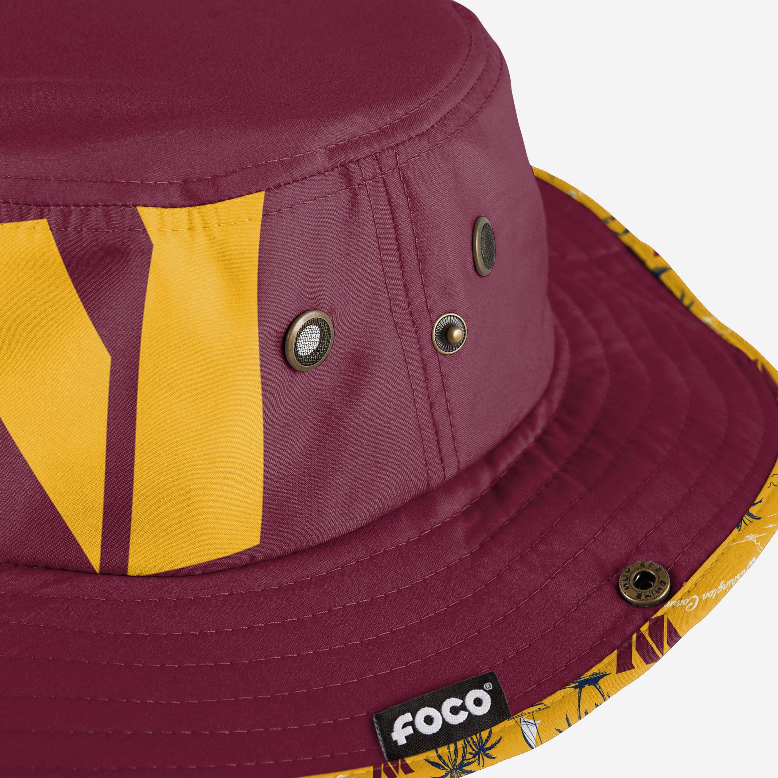 Washington Commanders Cropped Big Logo Hybrid Boonie Hat - Image 4