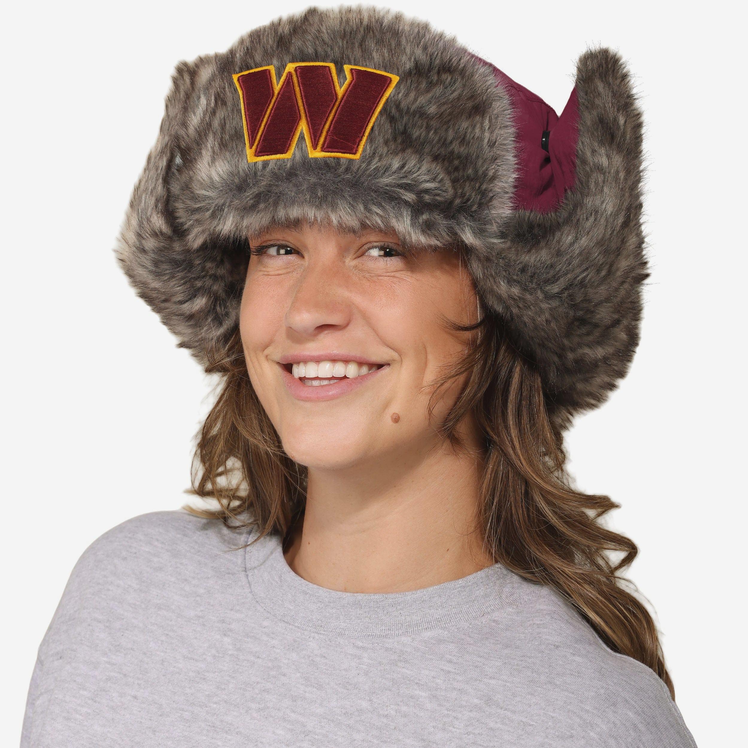 Washington Commanders Faux Fur Trapper Hat - Image 3