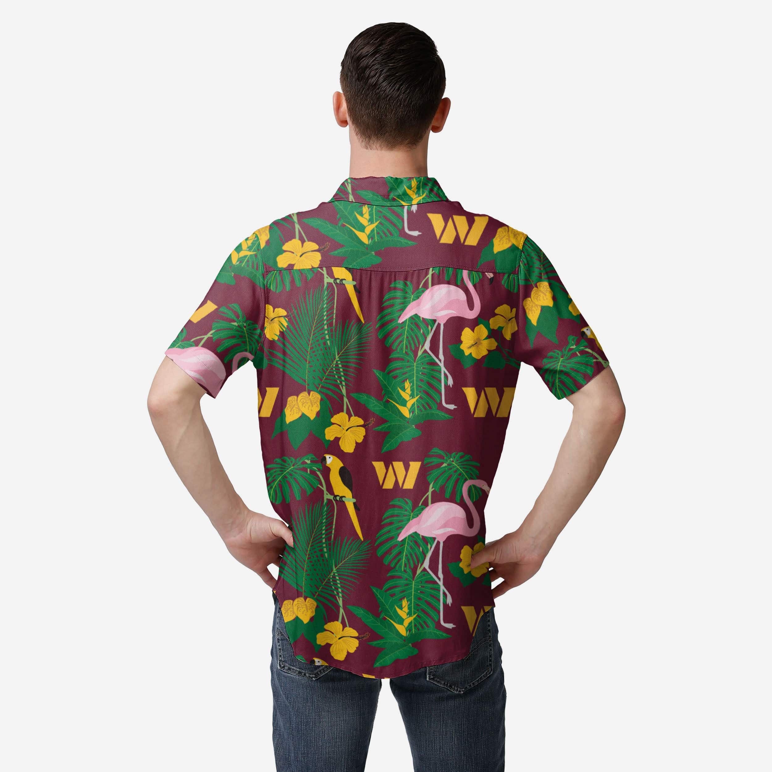 Washington Commanders Floral Button Up Shirt - Image 2