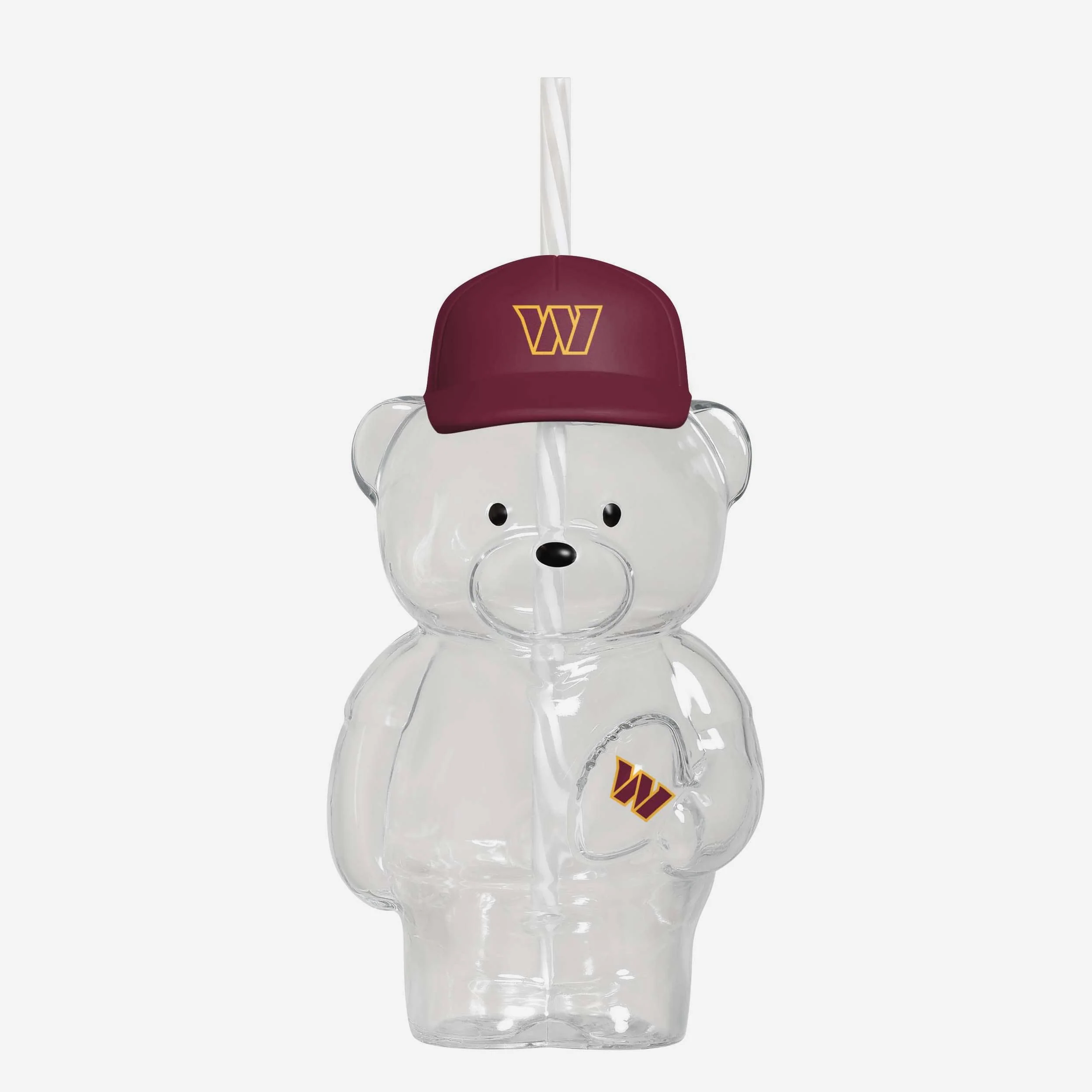 Washington Commanders Glass Bear Tumbler