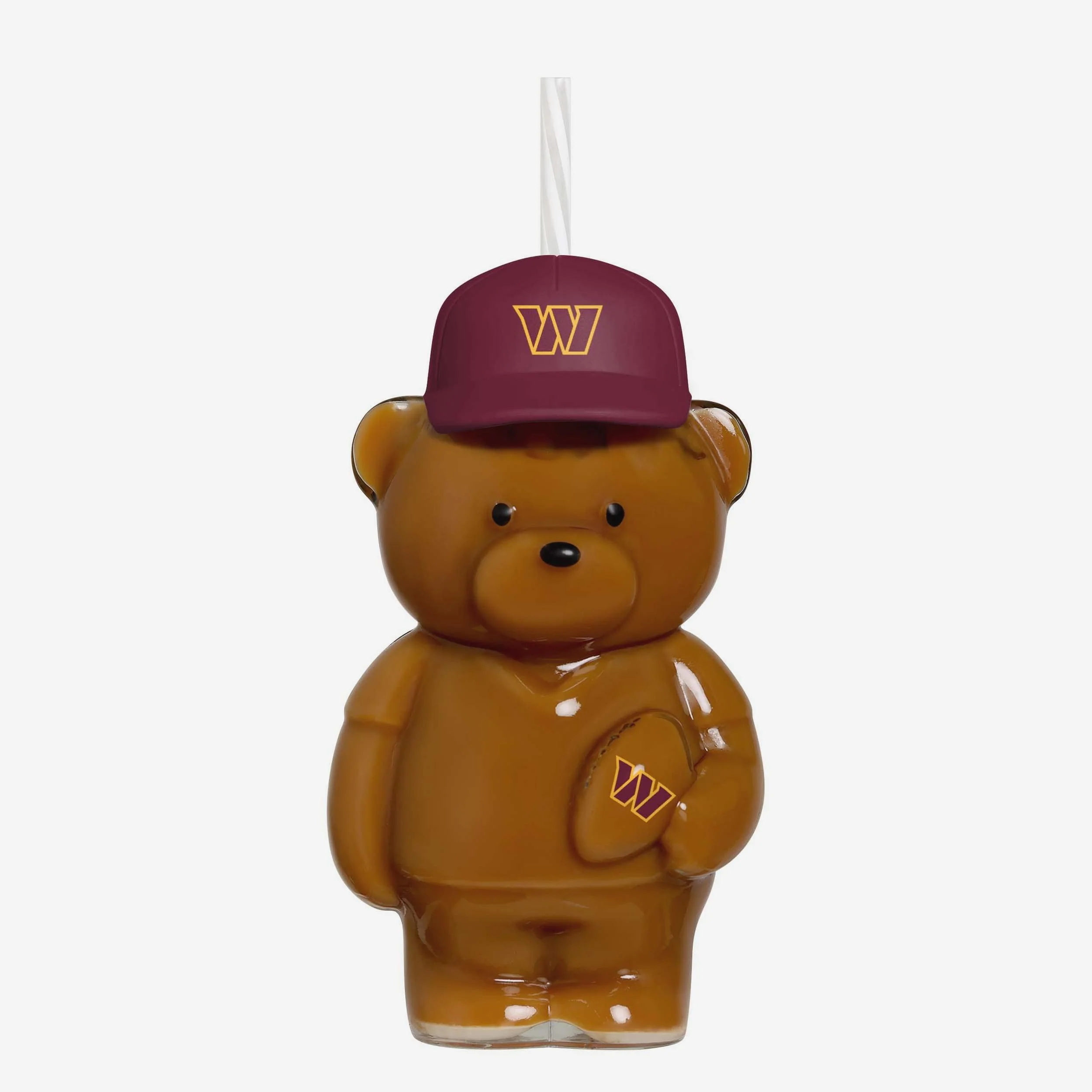 Washington Commanders Glass Bear Tumbler - Image 2