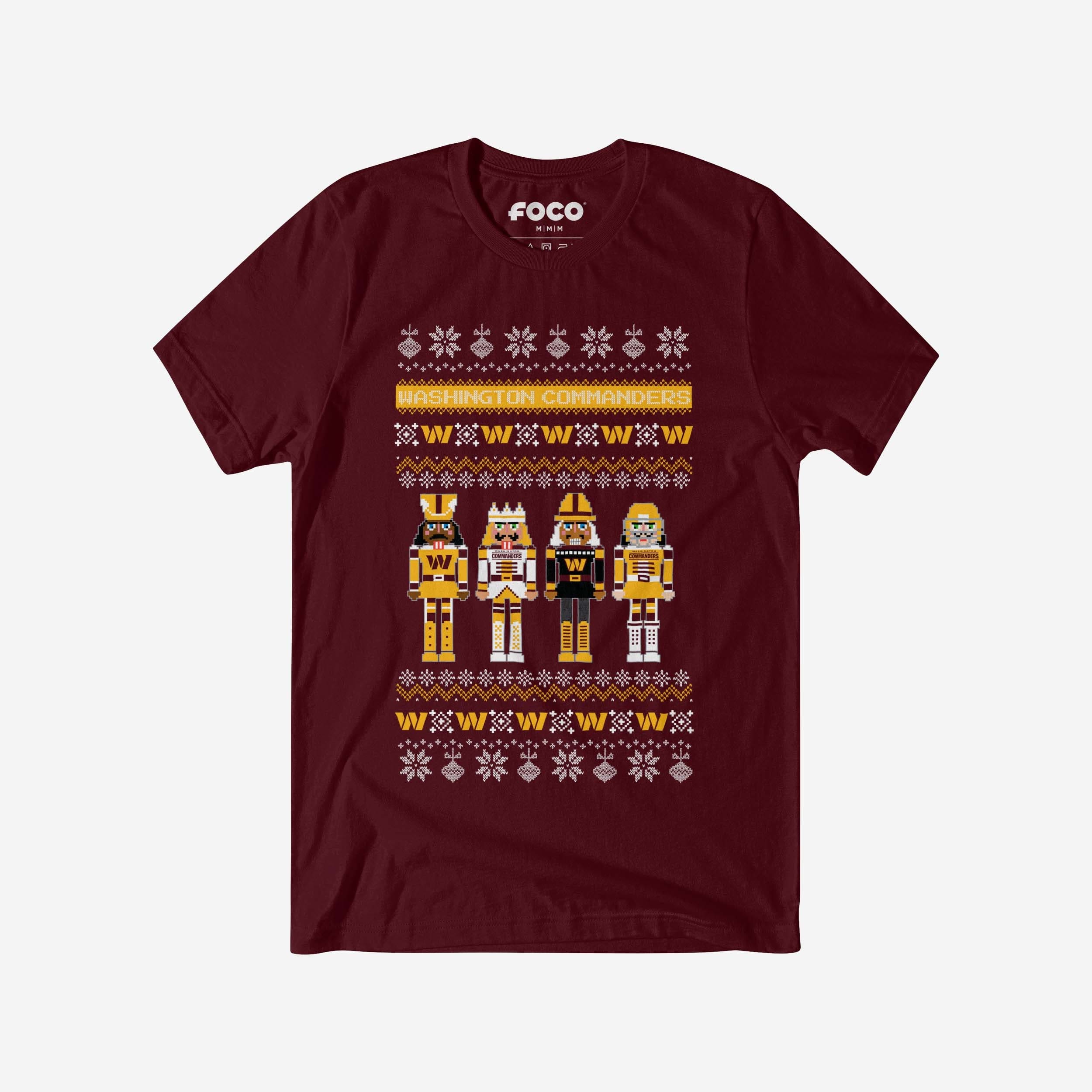 Washington Commanders Holiday Nutcracker Sweater T-Shirt