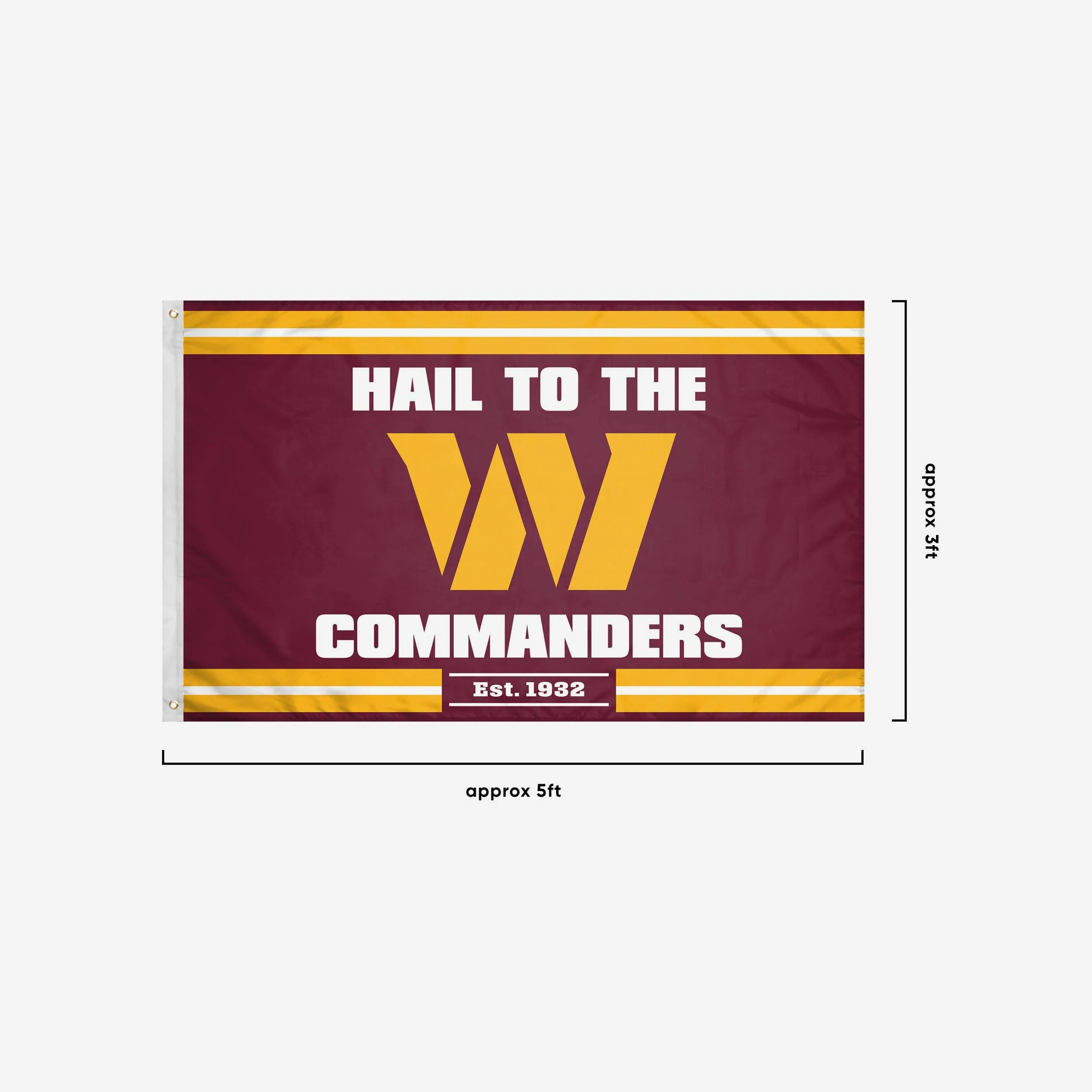 Washington Commanders Horizontal Slogan Flag - Image 3